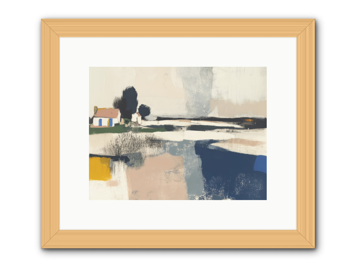 Golden Hour Magic -- Framed Print - Natural 12x9