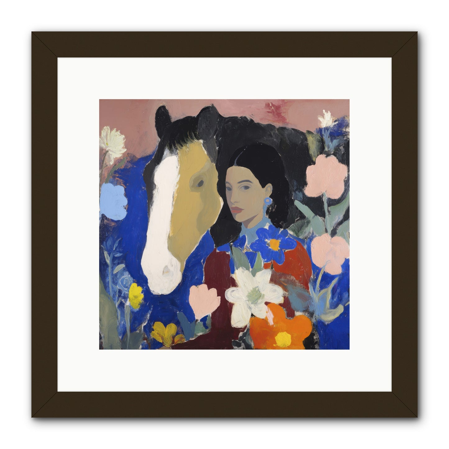 Golden Hour Riders -- Framed Print - Black 12x12