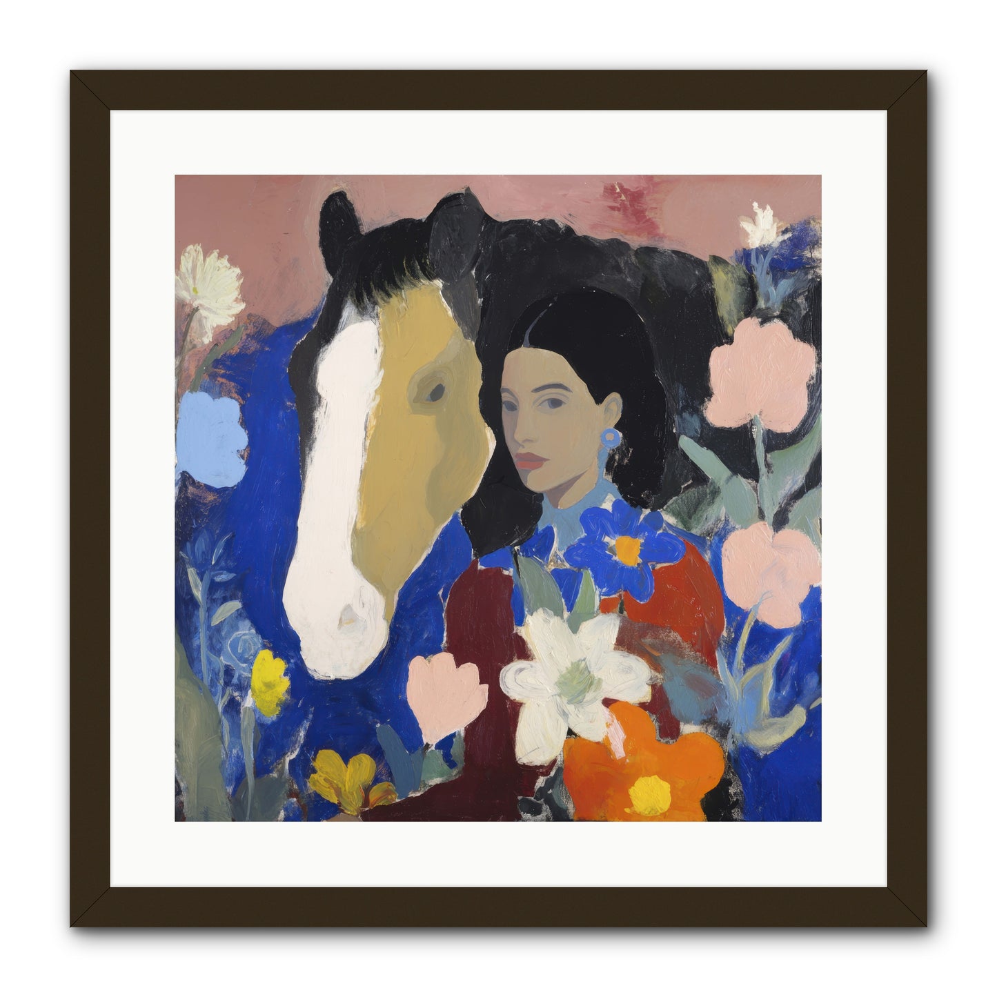 Golden Hour Riders -- Framed Print - Black 20x20