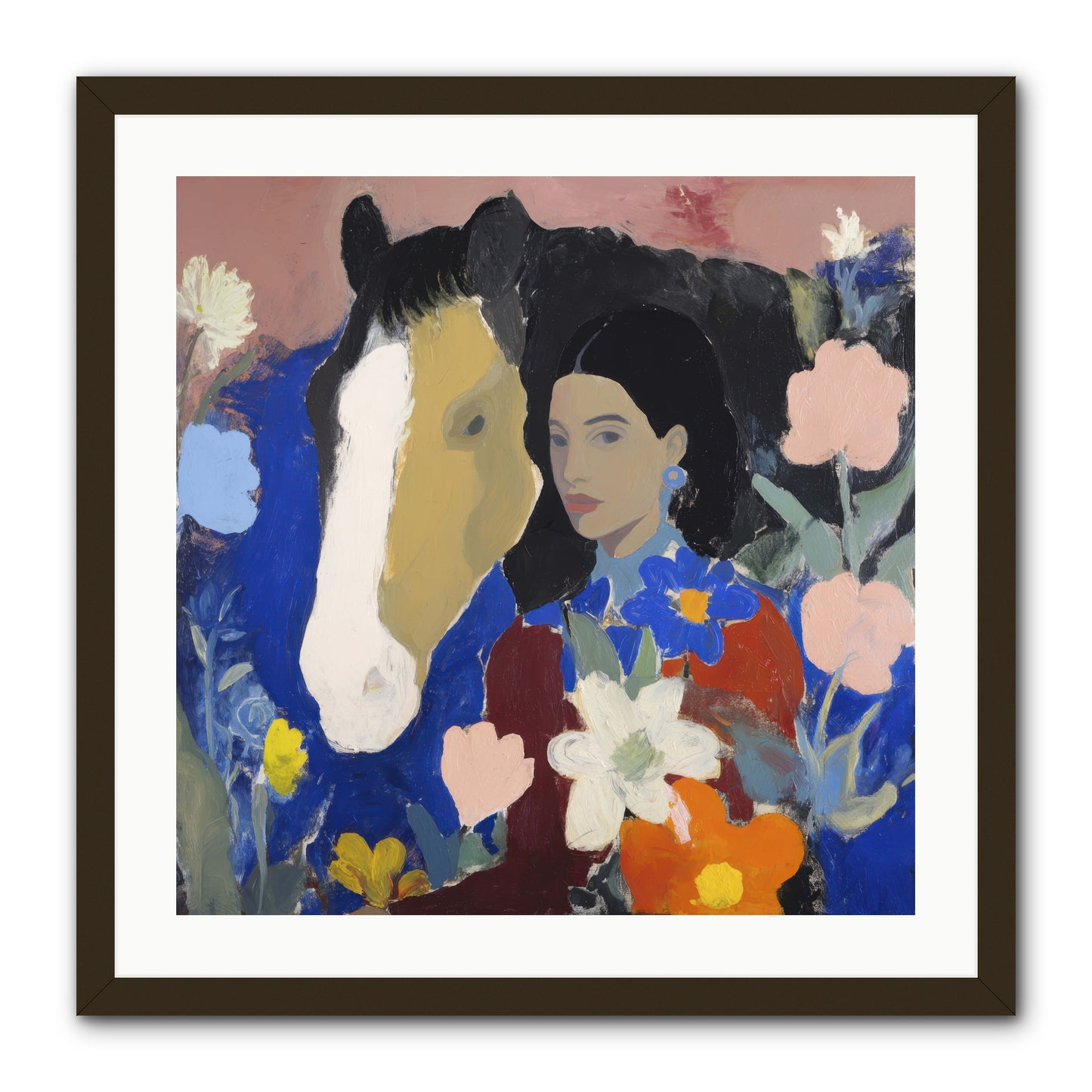 Golden Hour Riders -- Framed Print - Black 24x24