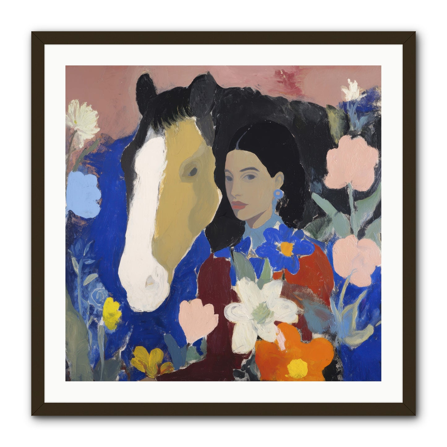 Golden Hour Riders -- Framed Print - Black 30x30