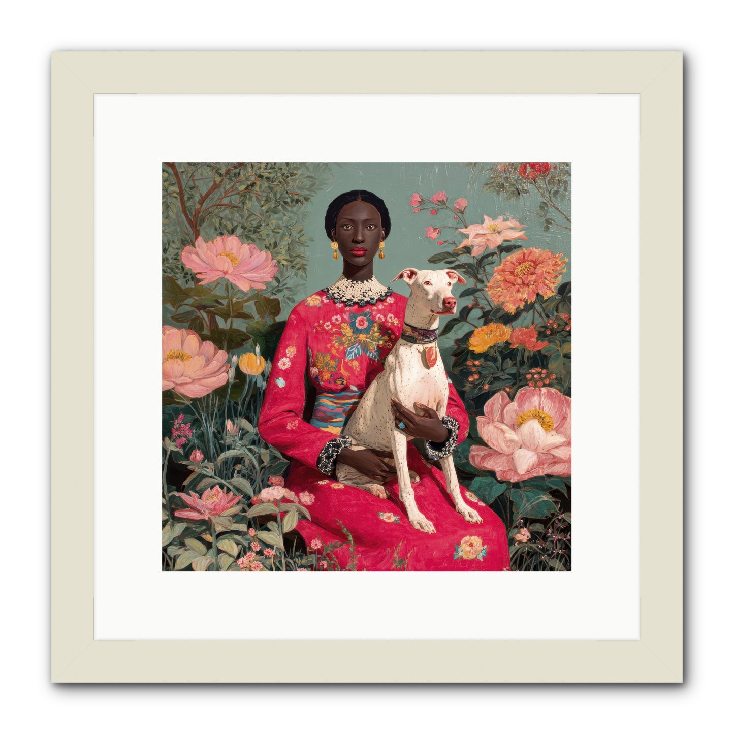 Golden Hour Story-REZ -- Framed Print - White 12x12