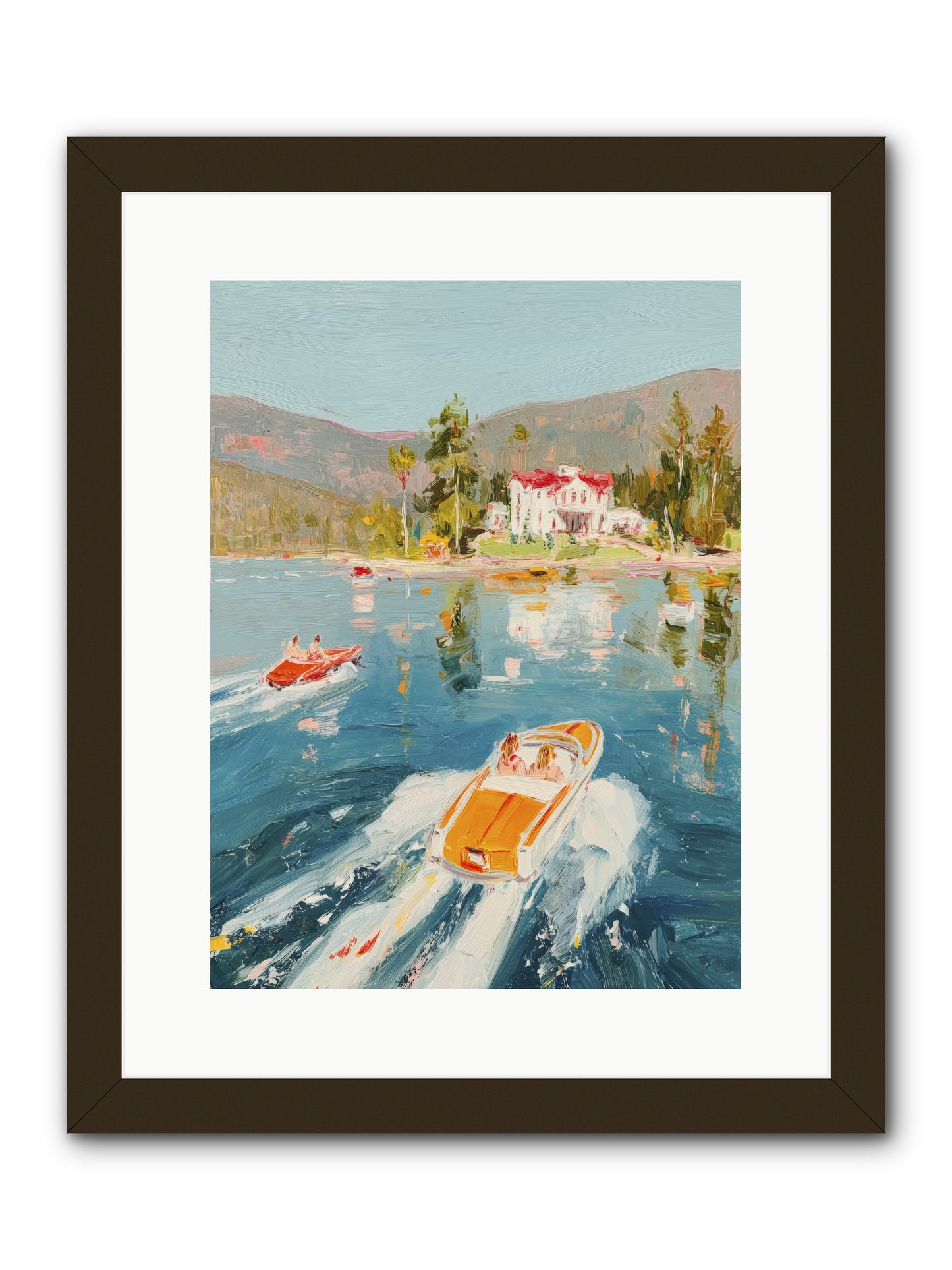 Golden Reflection -- Framed Print - Black 12x16