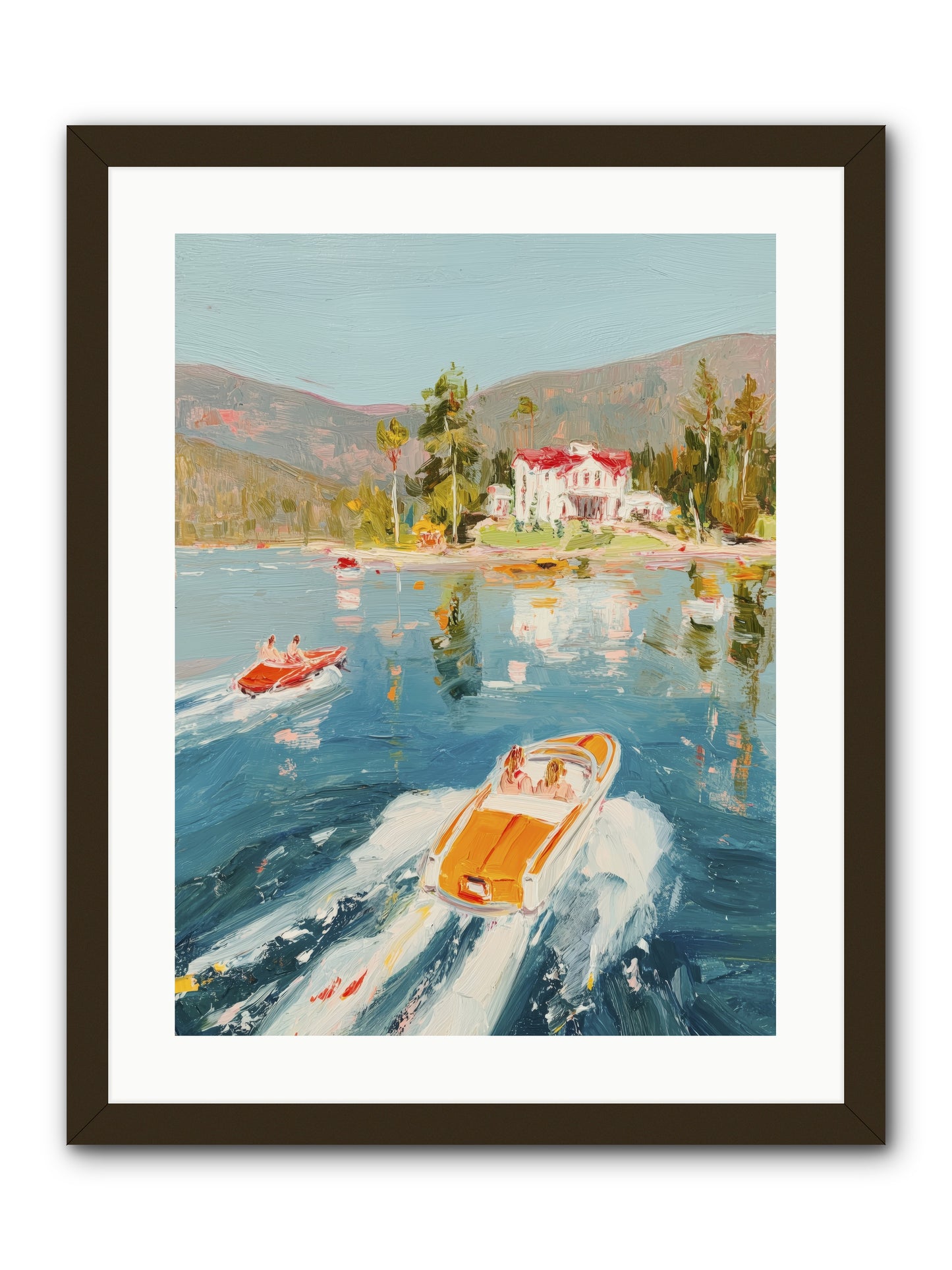 Golden Reflection -- Framed Print - Black 18x24