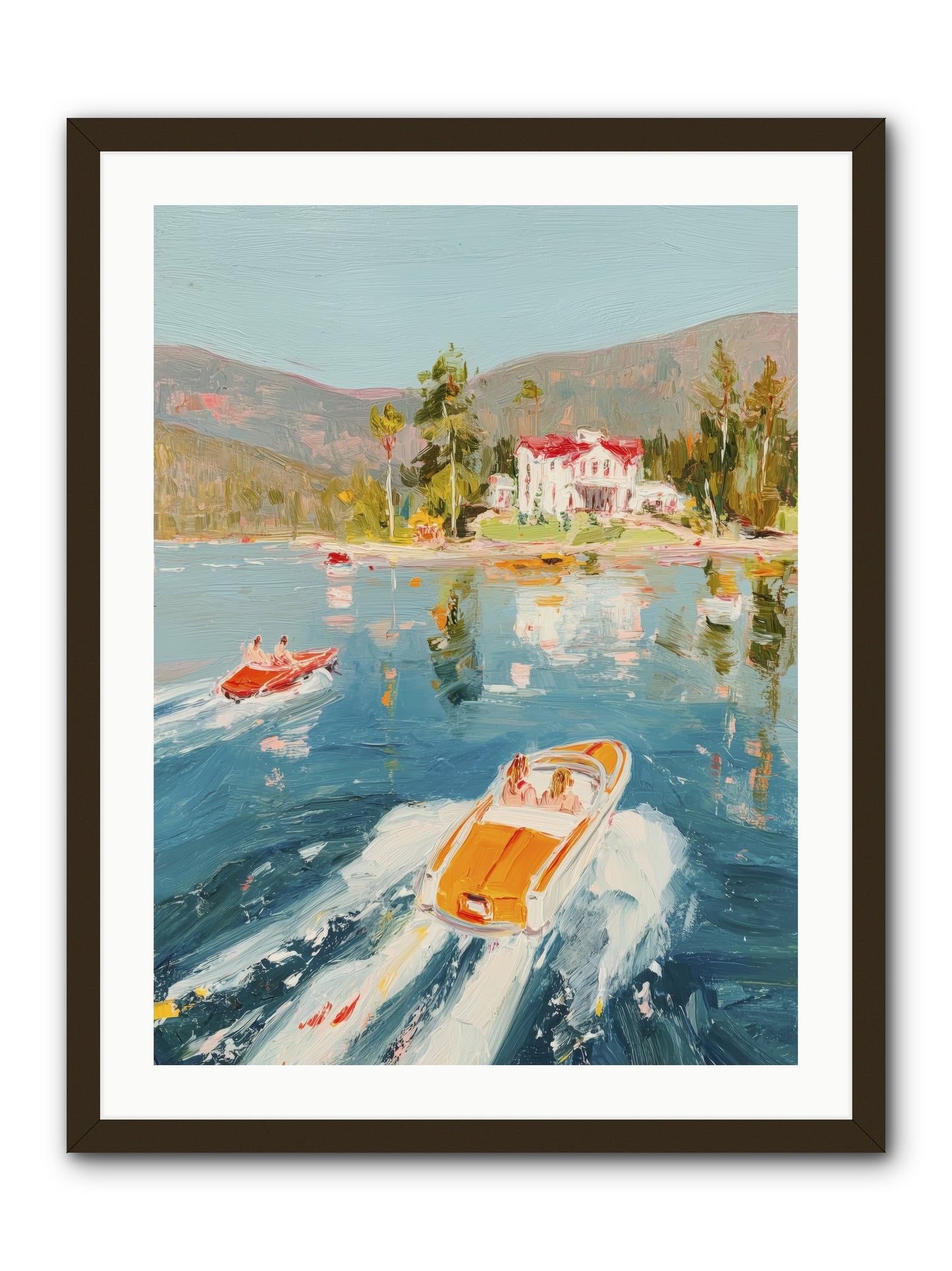 Golden Reflection -- Framed Print - Black 24x32