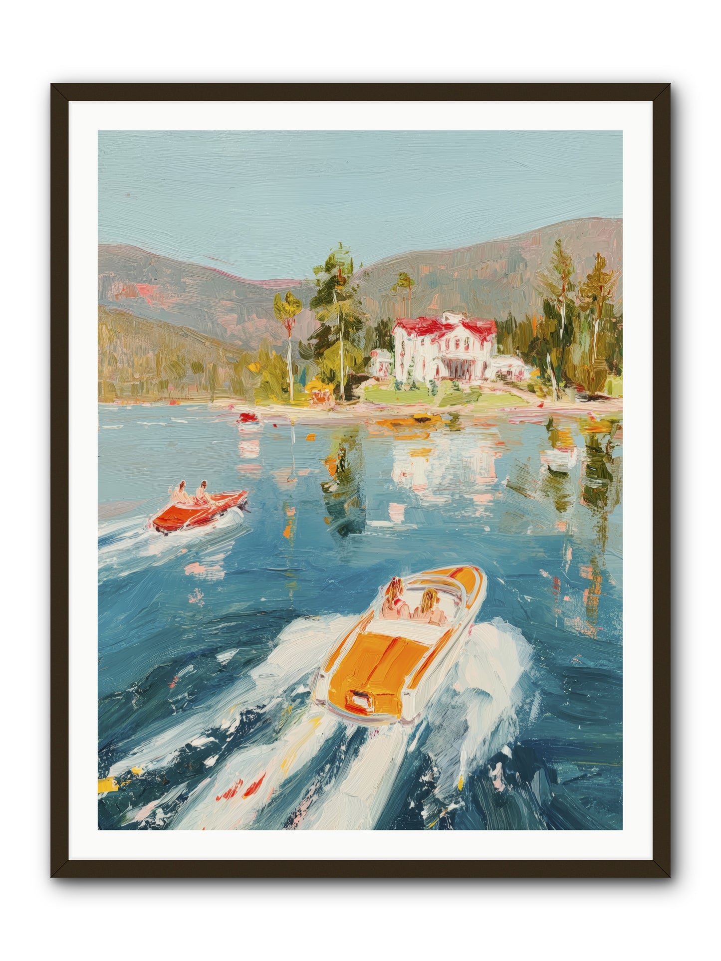 Golden Reflection -- Framed Print - Black 36x48