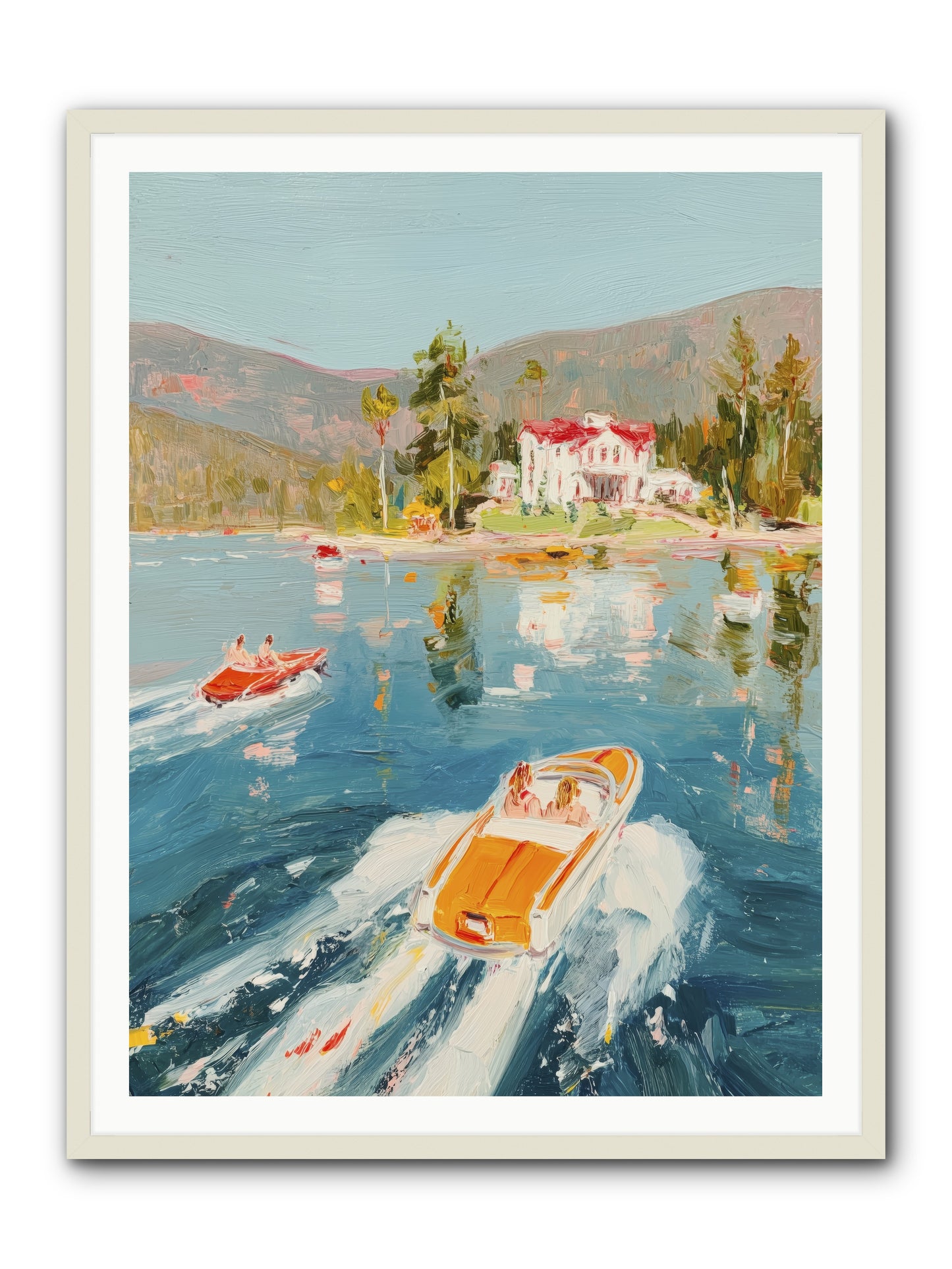Golden Reflection -- Framed Print - White 36x48