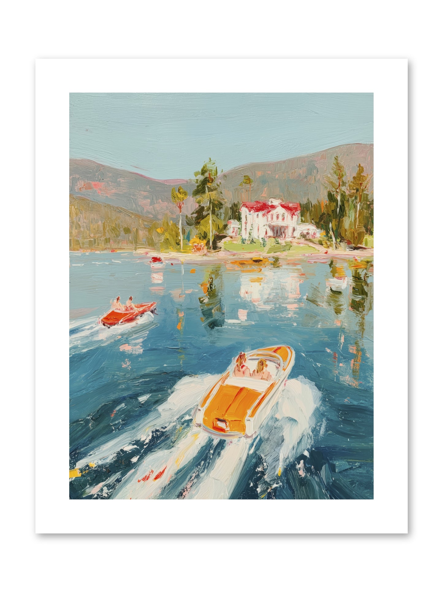 Golden Reflection -- Paper Print 9x12