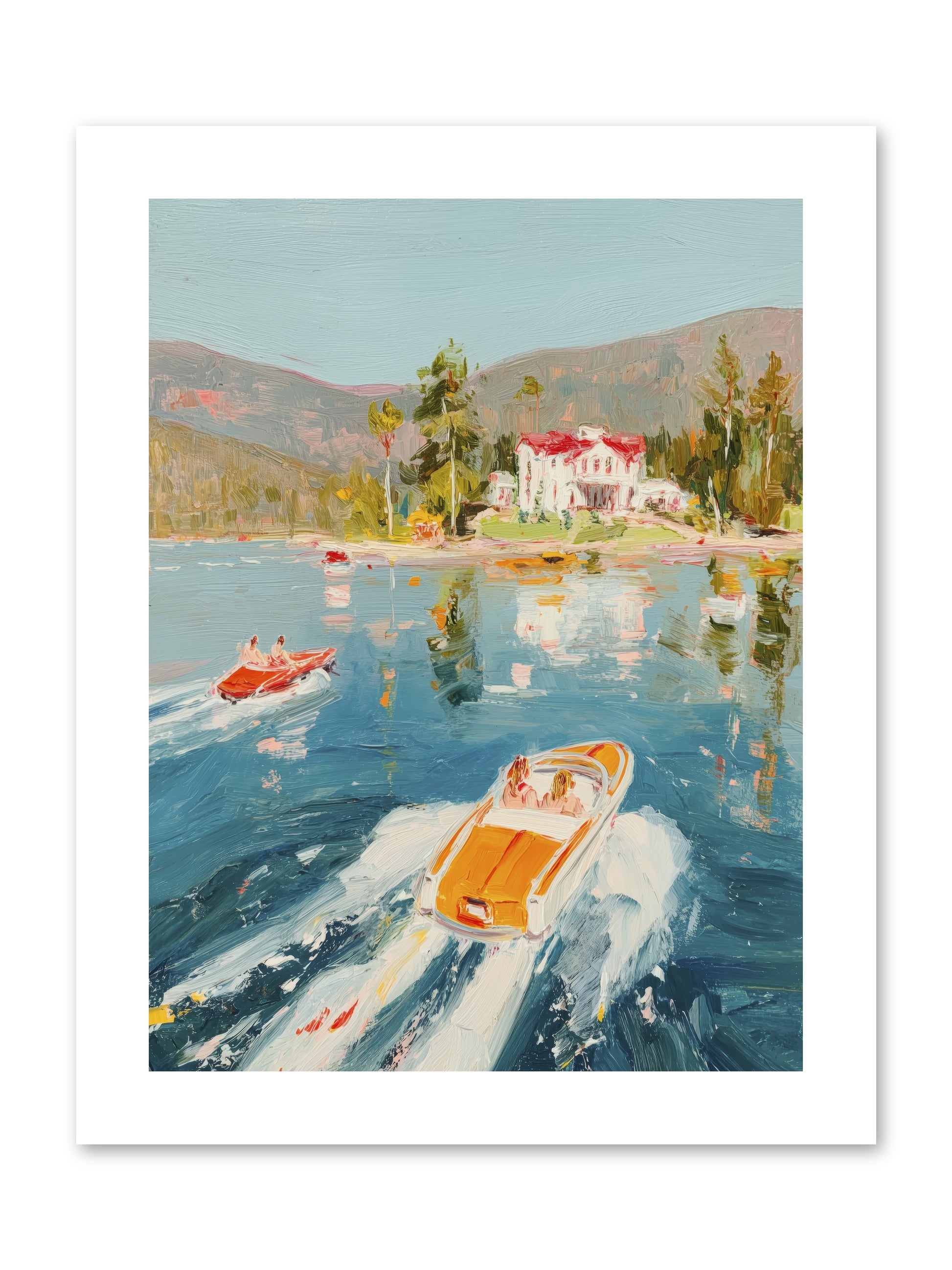 Golden Reflection -- Paper Print 9x12