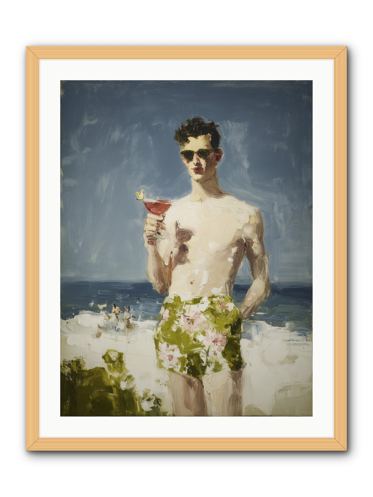 Golden Wishes -- Framed Print - Natural 24x32