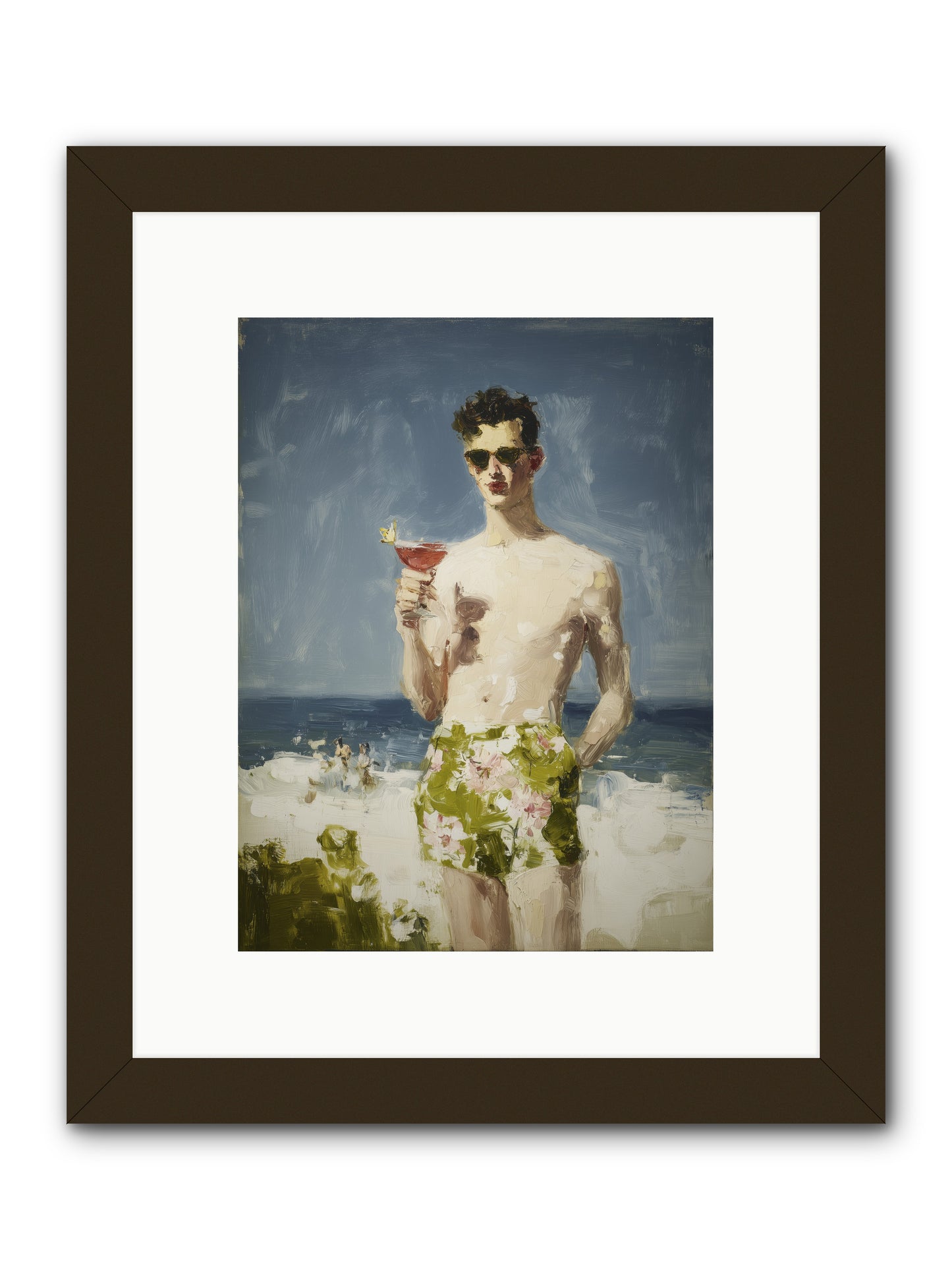 Golden Wishes -- Framed Print - Black 9x12