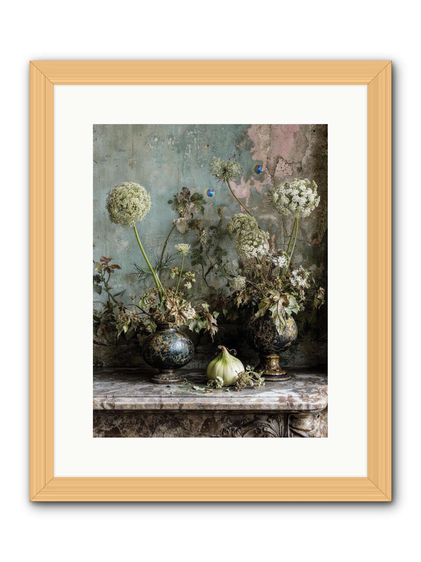 Goldfade -- Framed Print - Natural 12x16