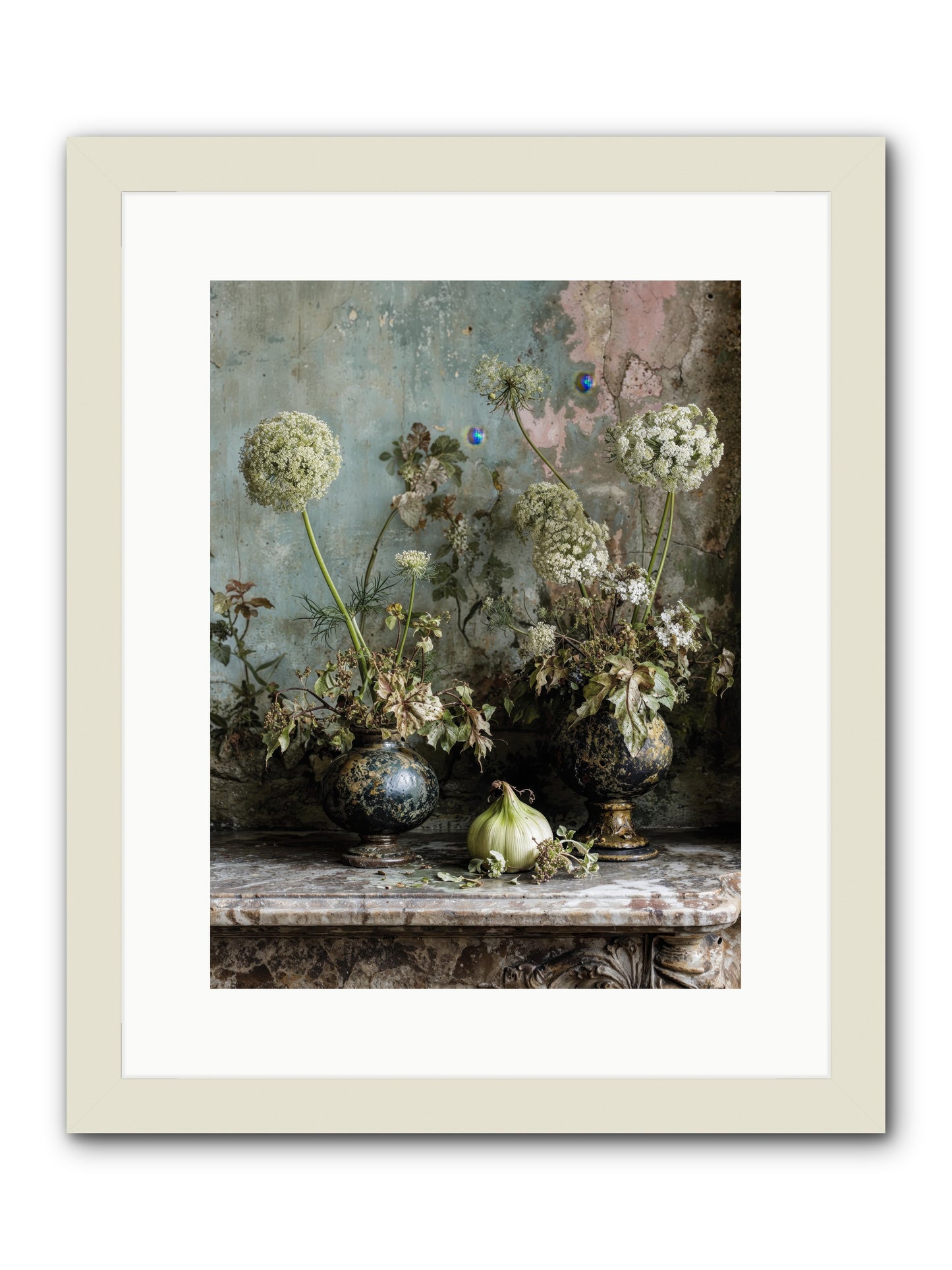 Goldfade -- Framed Print - White 12x16