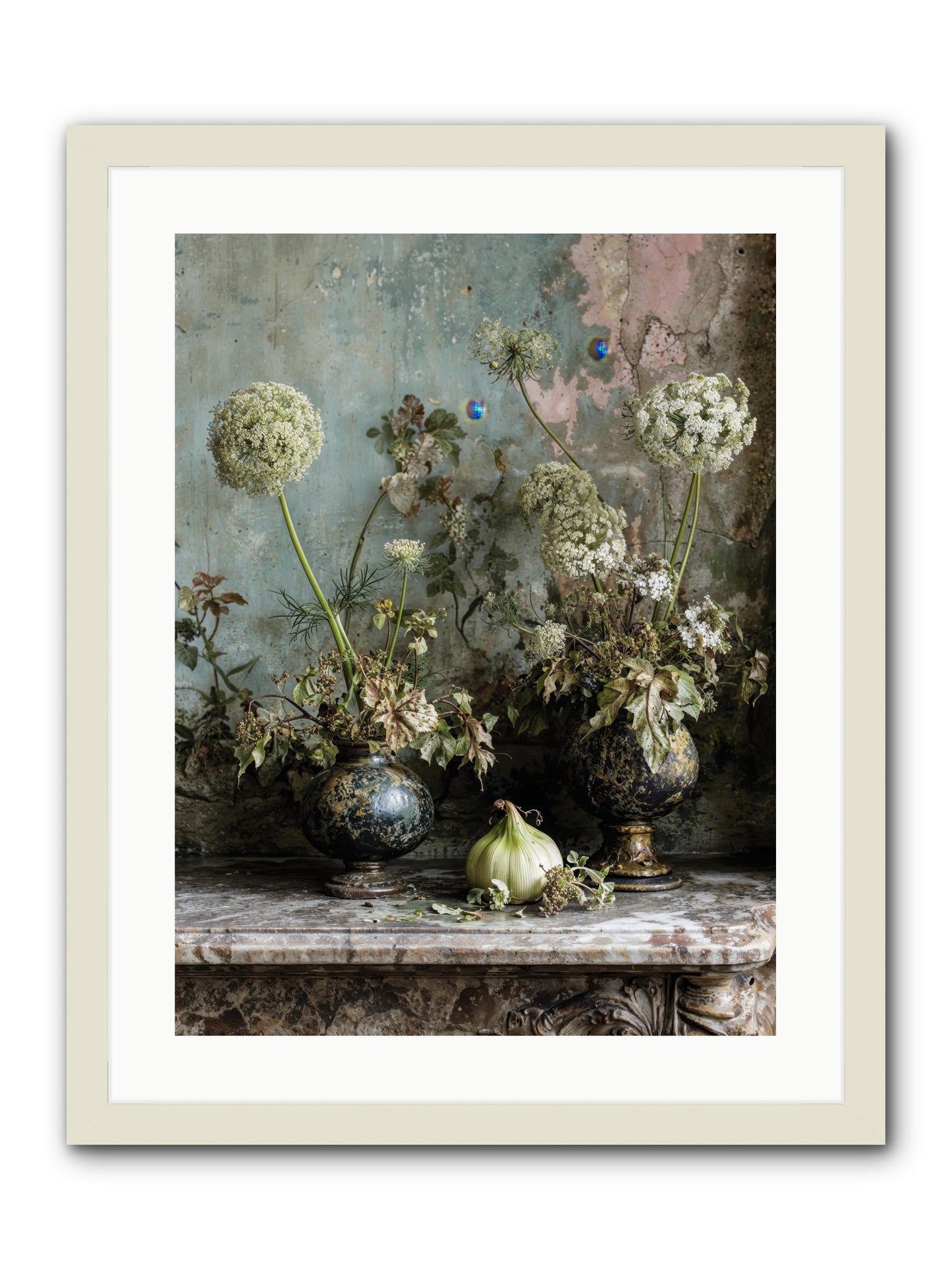 Goldfade -- Framed Print - White 18x24