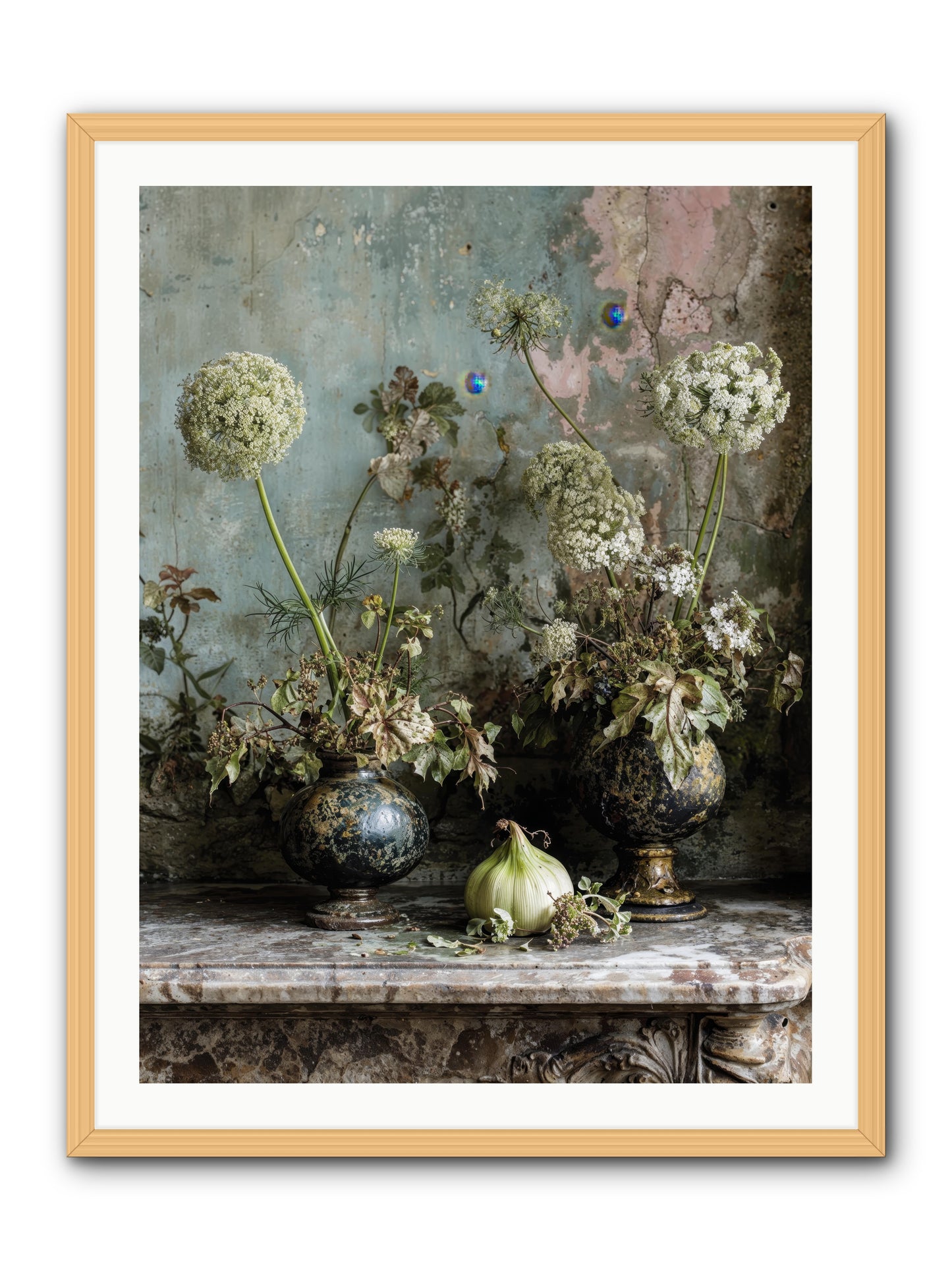 Goldfade -- Framed Print - Natural 30x40