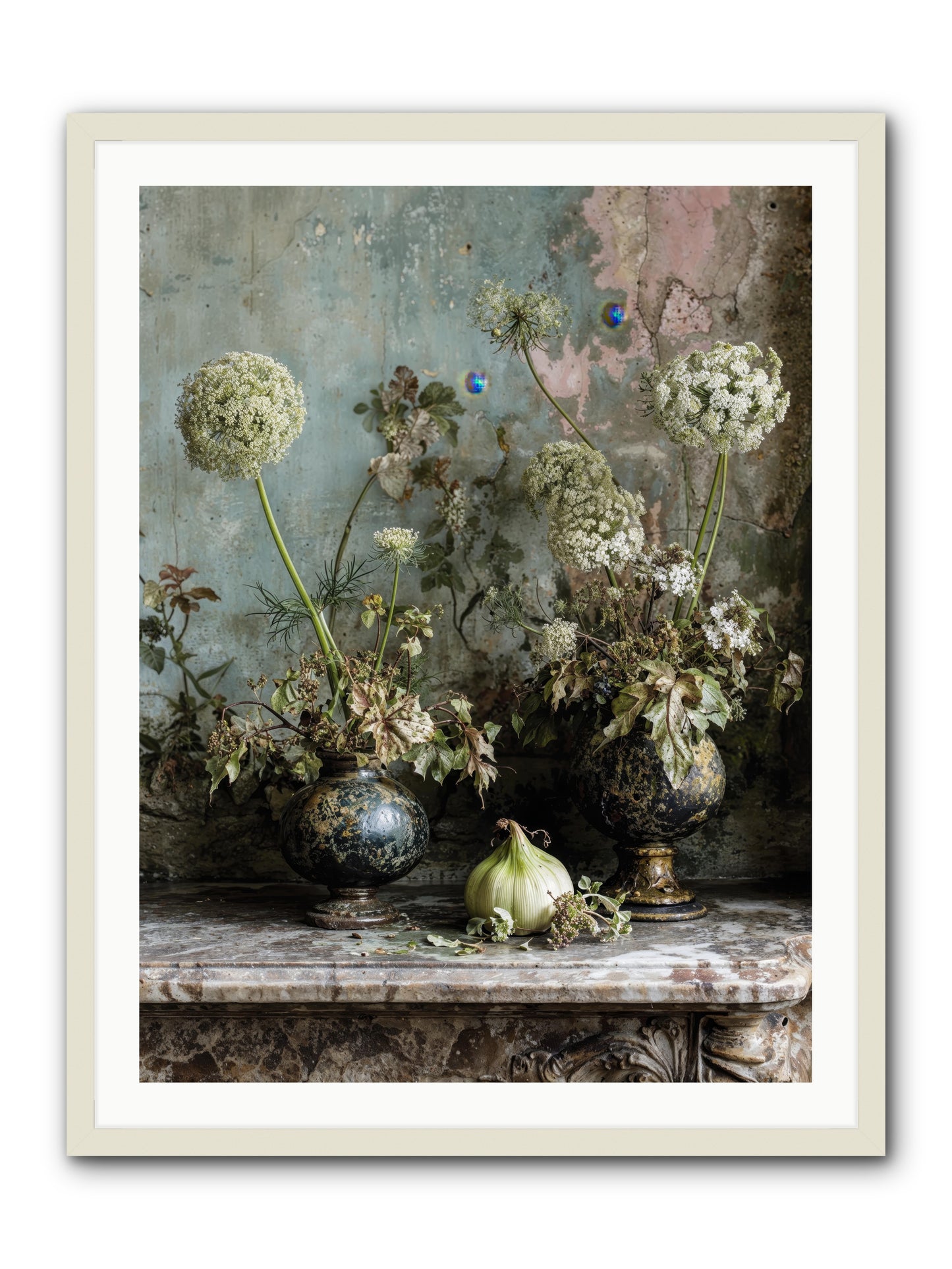 Goldfade -- Framed Print - White 30x40
