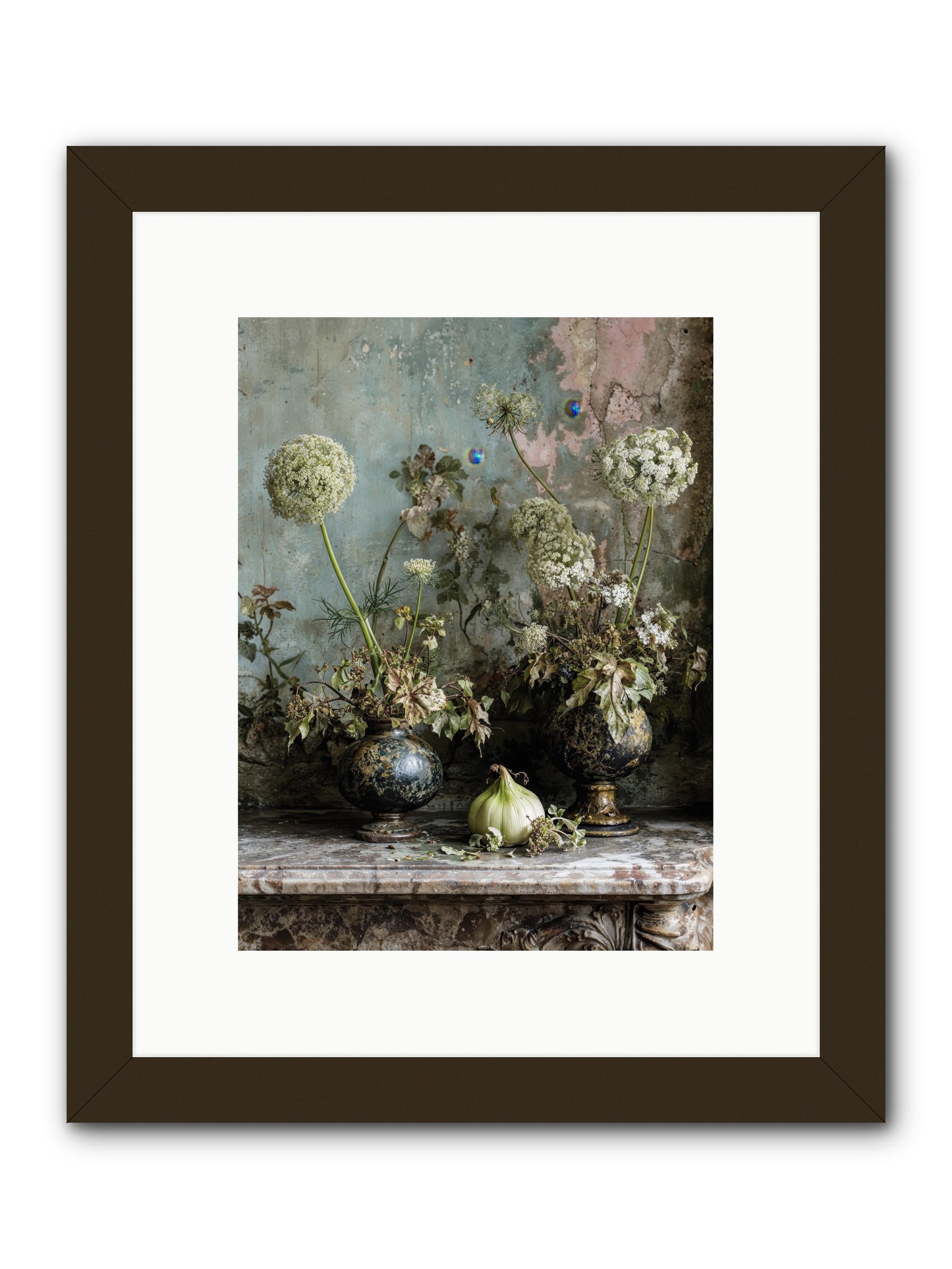 Goldfade -- Framed Print - Black 9x12
