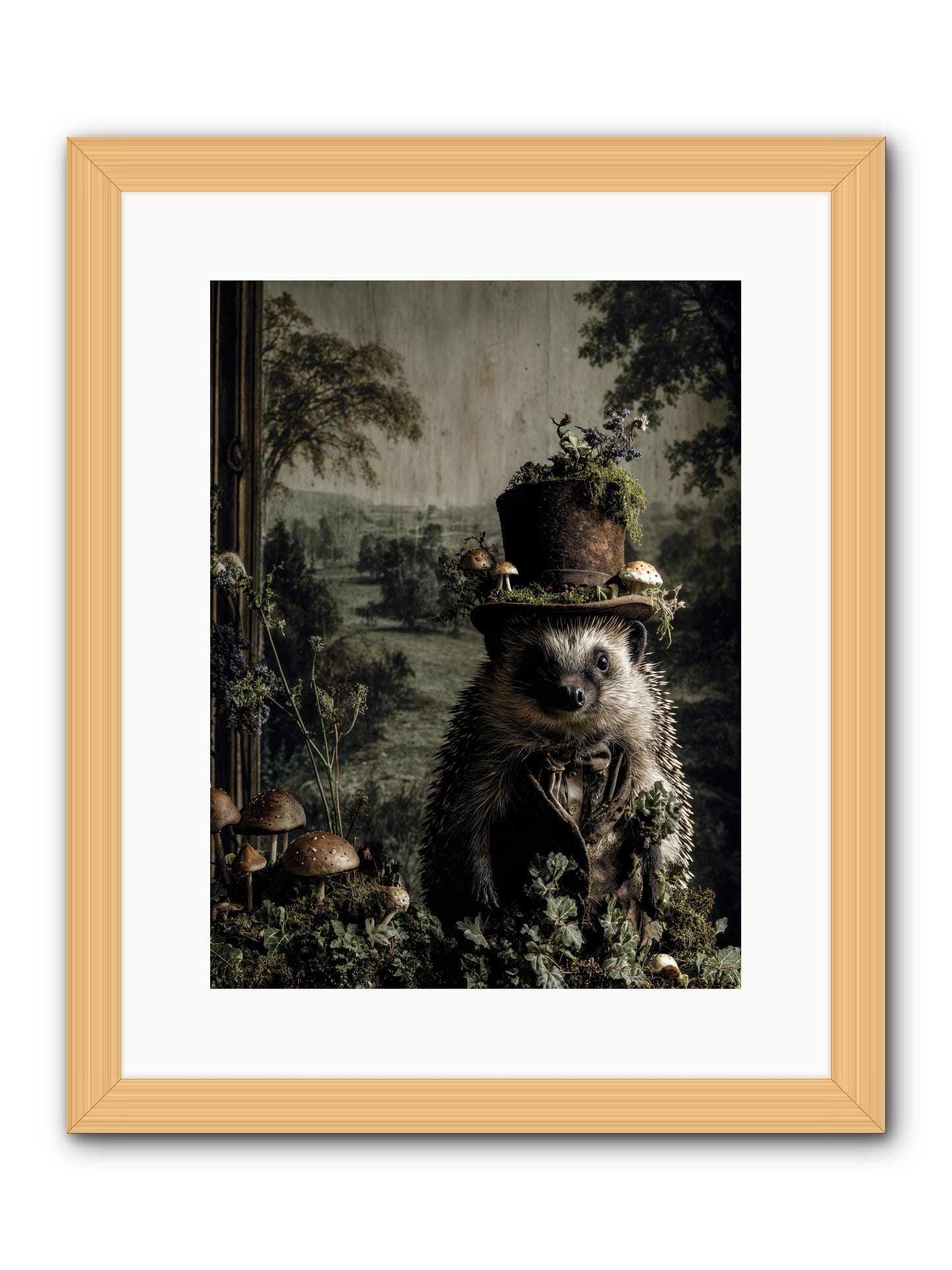 Goldfinch -- Framed Print - Natural 12x16