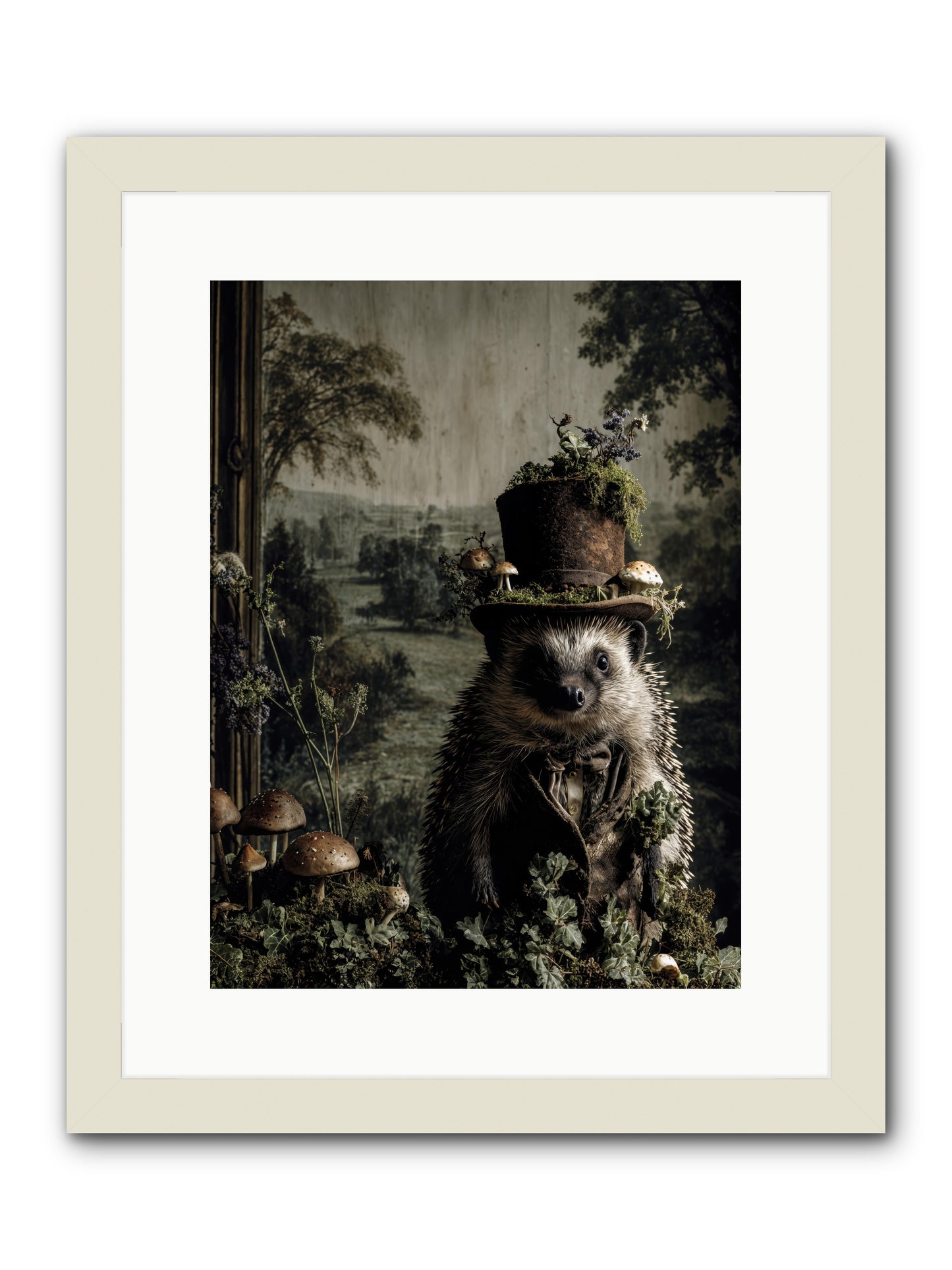 Goldfinch -- Framed Print - White 12x16