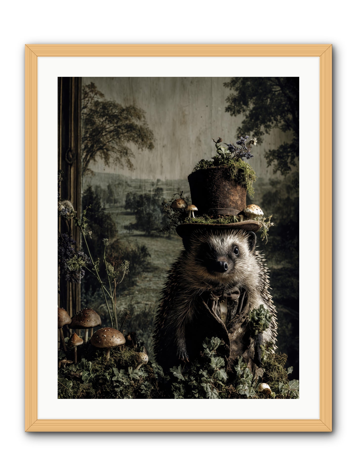Goldfinch -- Framed Print - Natural 24x32