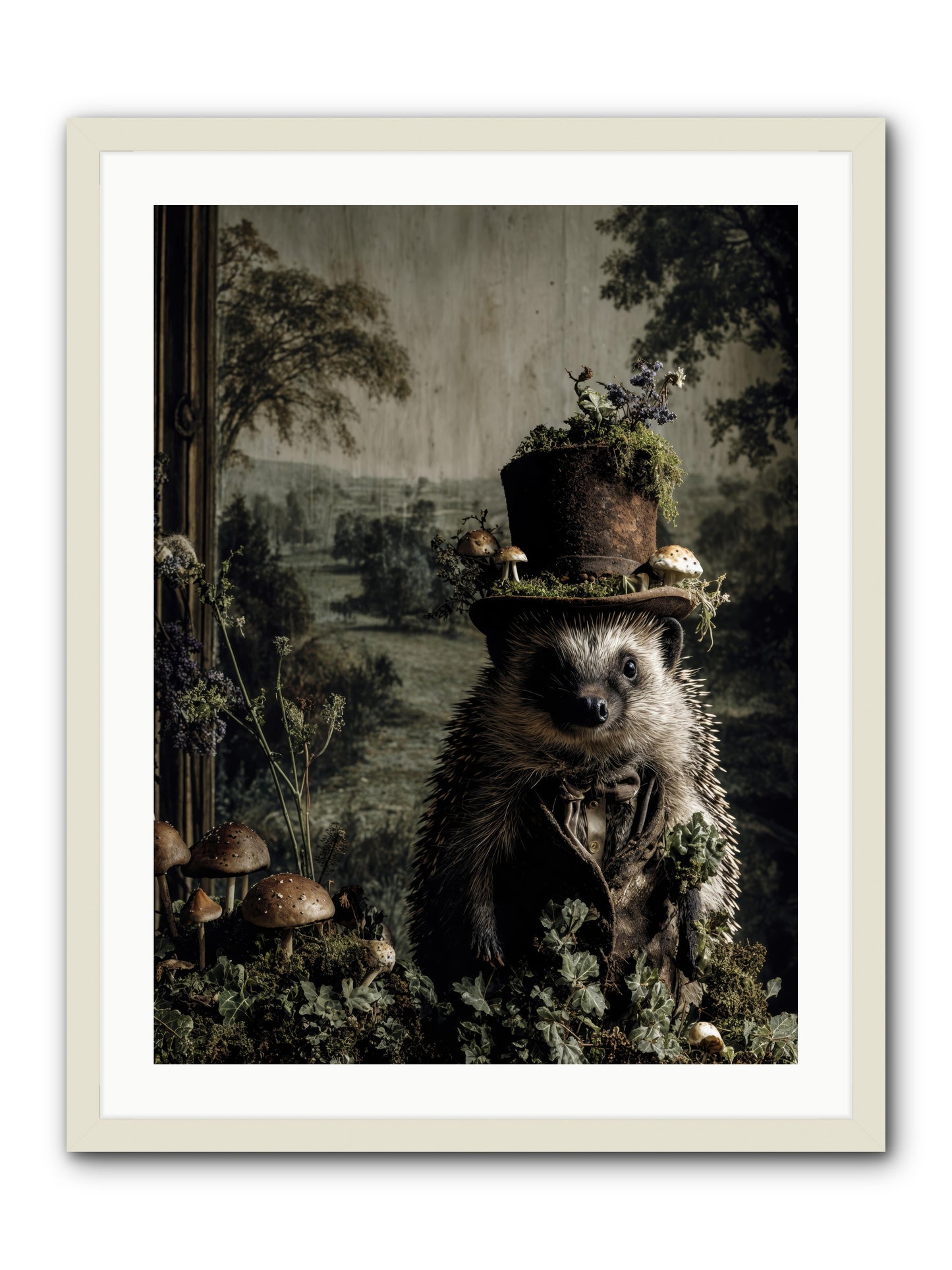 Goldfinch -- Framed Print - White 24x32
