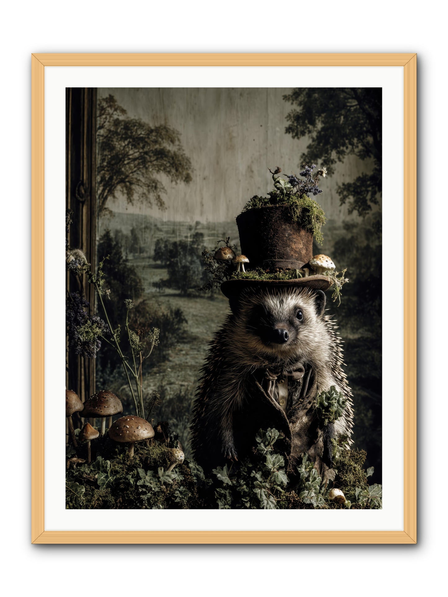 Goldfinch -- Framed Print - Natural 30x40