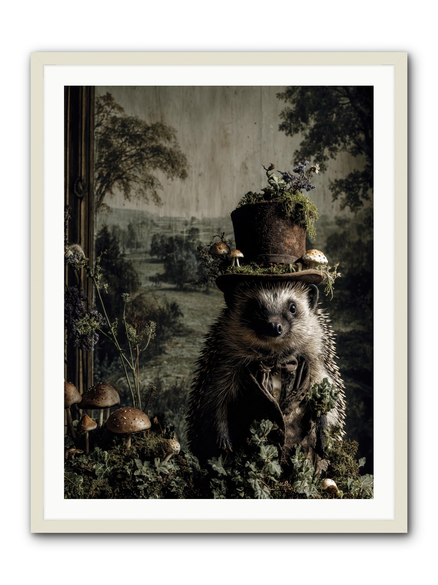 Goldfinch -- Framed Print - White 30x40
