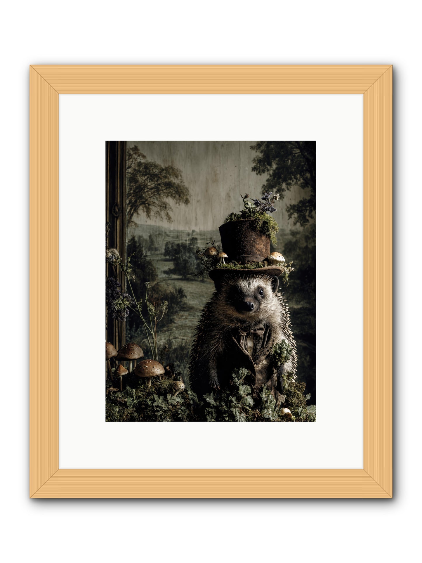 Goldfinch -- Framed Print - Natural 9x12
