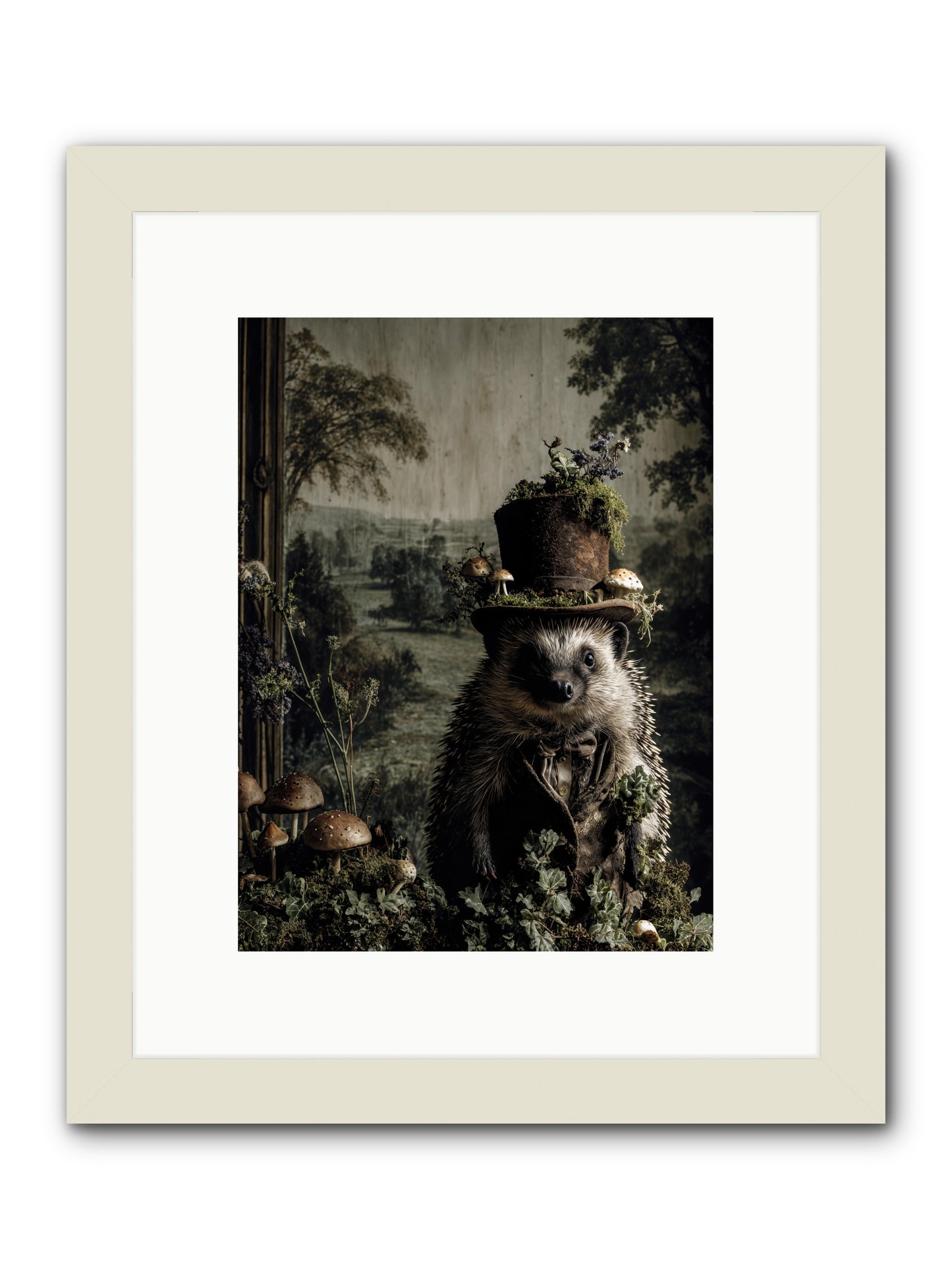 Goldfinch -- Framed Print - White 9x12