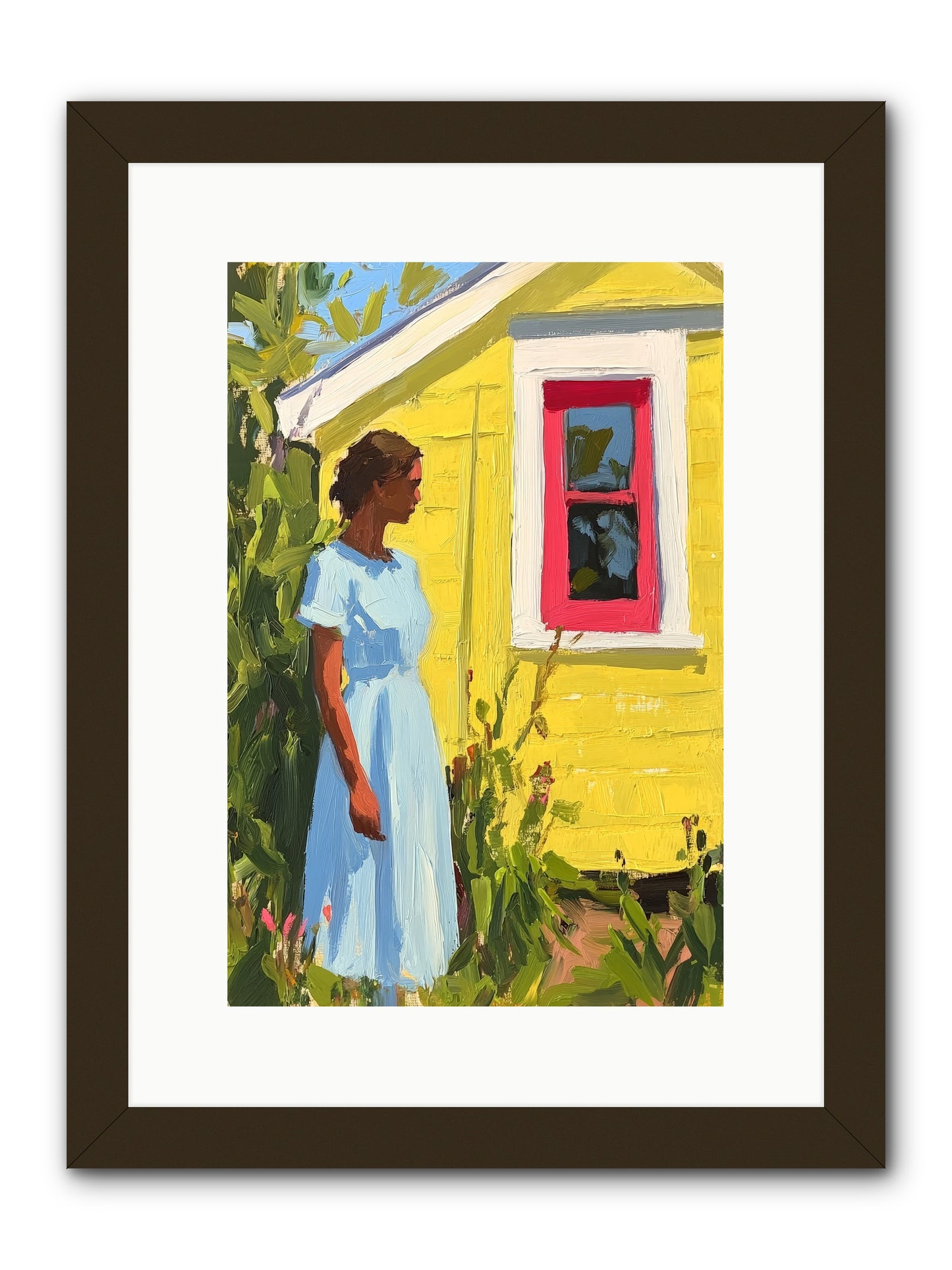 Goldfinch's Maritime Manor -- Framed Print - Black 10x15