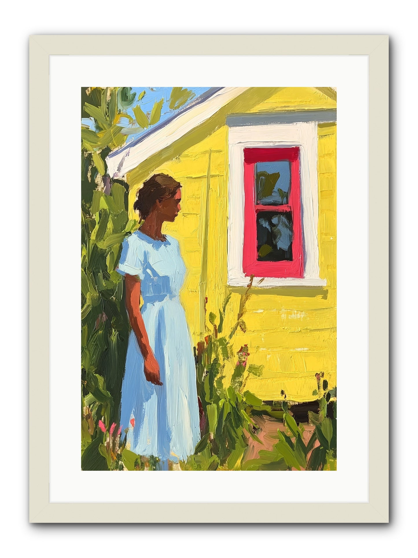 Goldfinch's Maritime Manor -- Framed Print - White 16x24