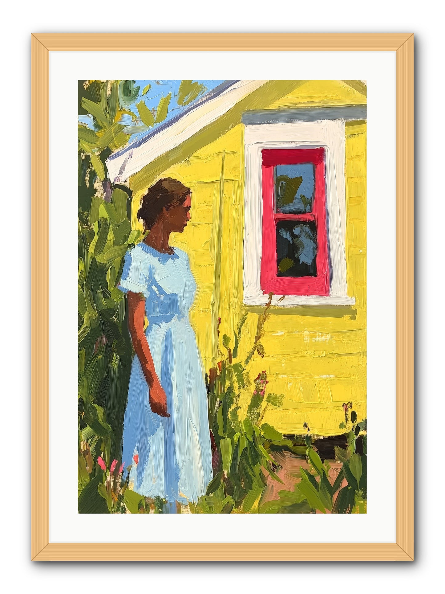 Goldfinch's Maritime Manor -- Framed Print - Natural 20x30