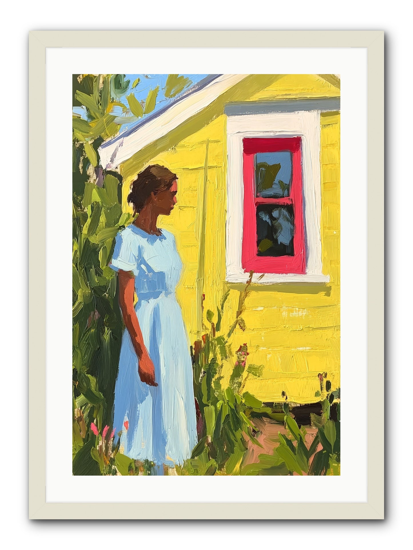 Goldfinch's Maritime Manor -- Framed Print - White 20x30