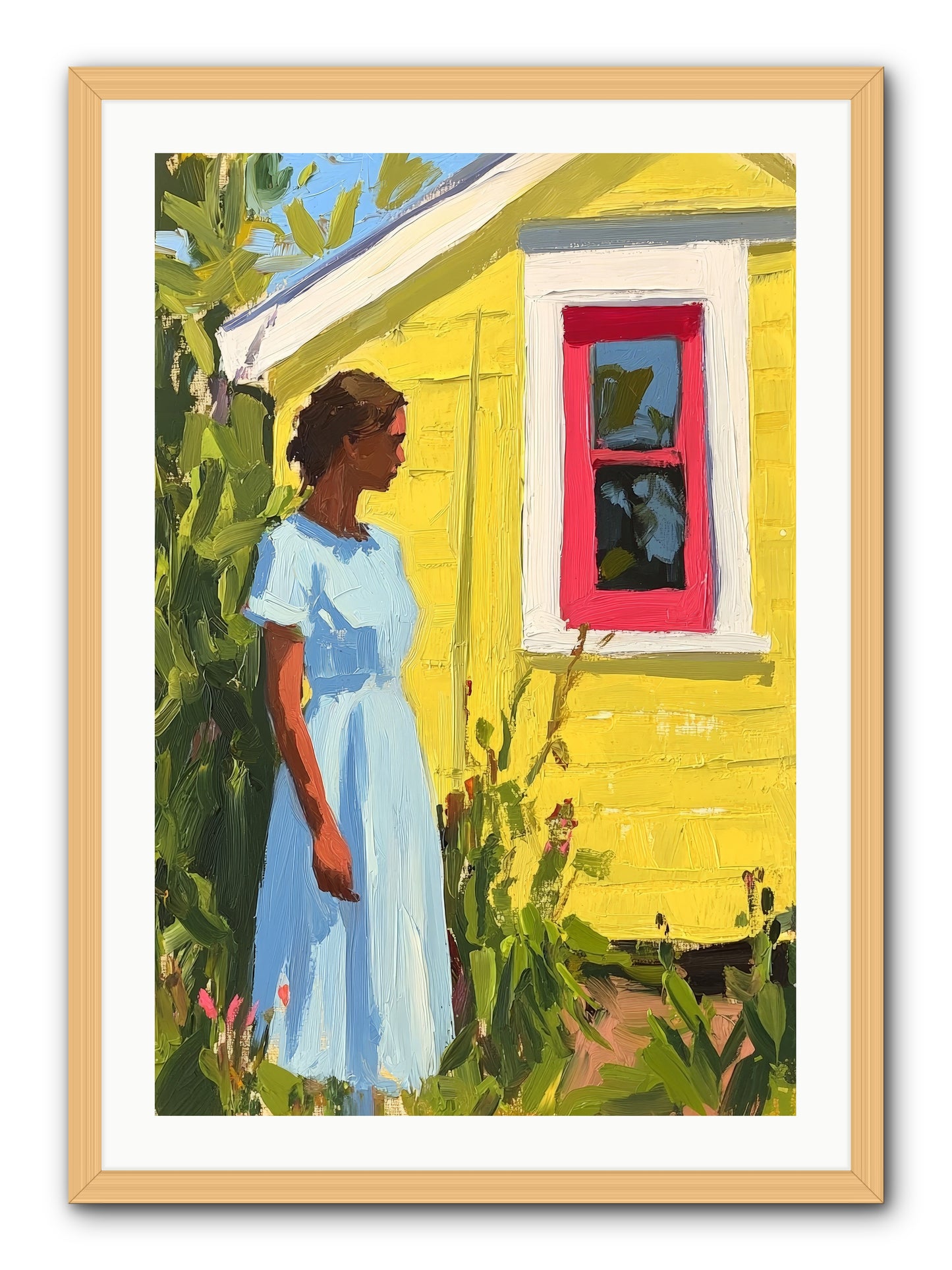 Goldfinch's Maritime Manor -- Framed Print - Natural 24x36