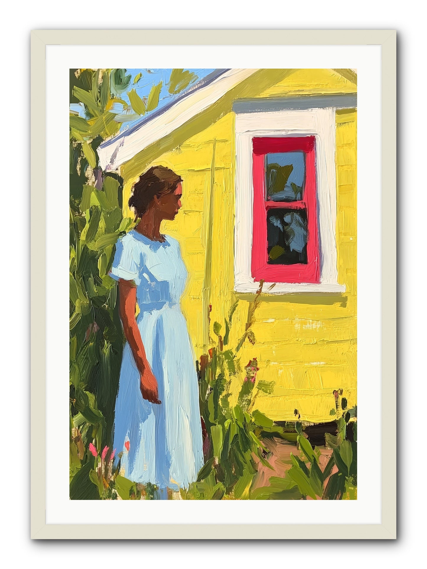 Goldfinch's Maritime Manor -- Framed Print - White 24x36