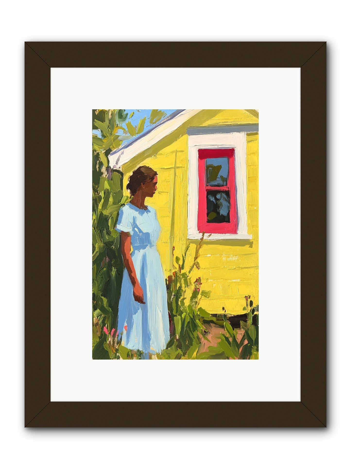 Goldfinch's Maritime Manor -- Framed Print - Black 8x12