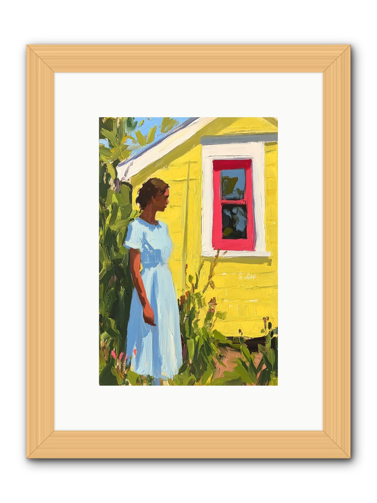 Goldfinch's Maritime Manor -- Framed Print - Natural 8x12