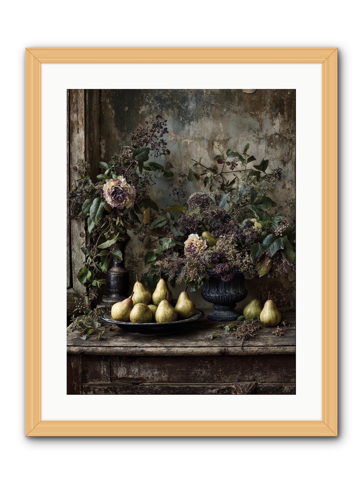 Goldlit -- Framed Print - Natural 18x24