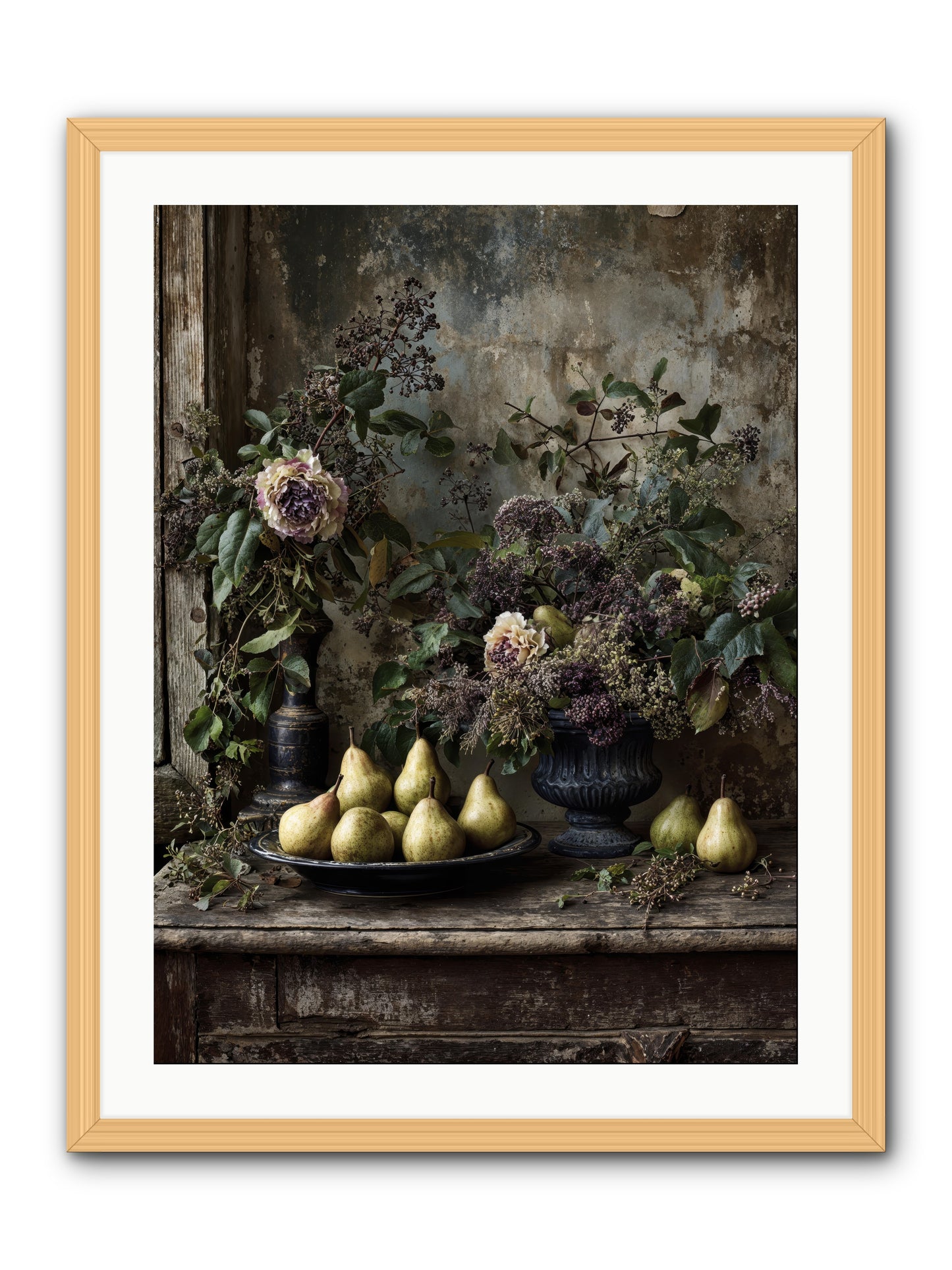 Goldlit -- Framed Print - Natural 24x32