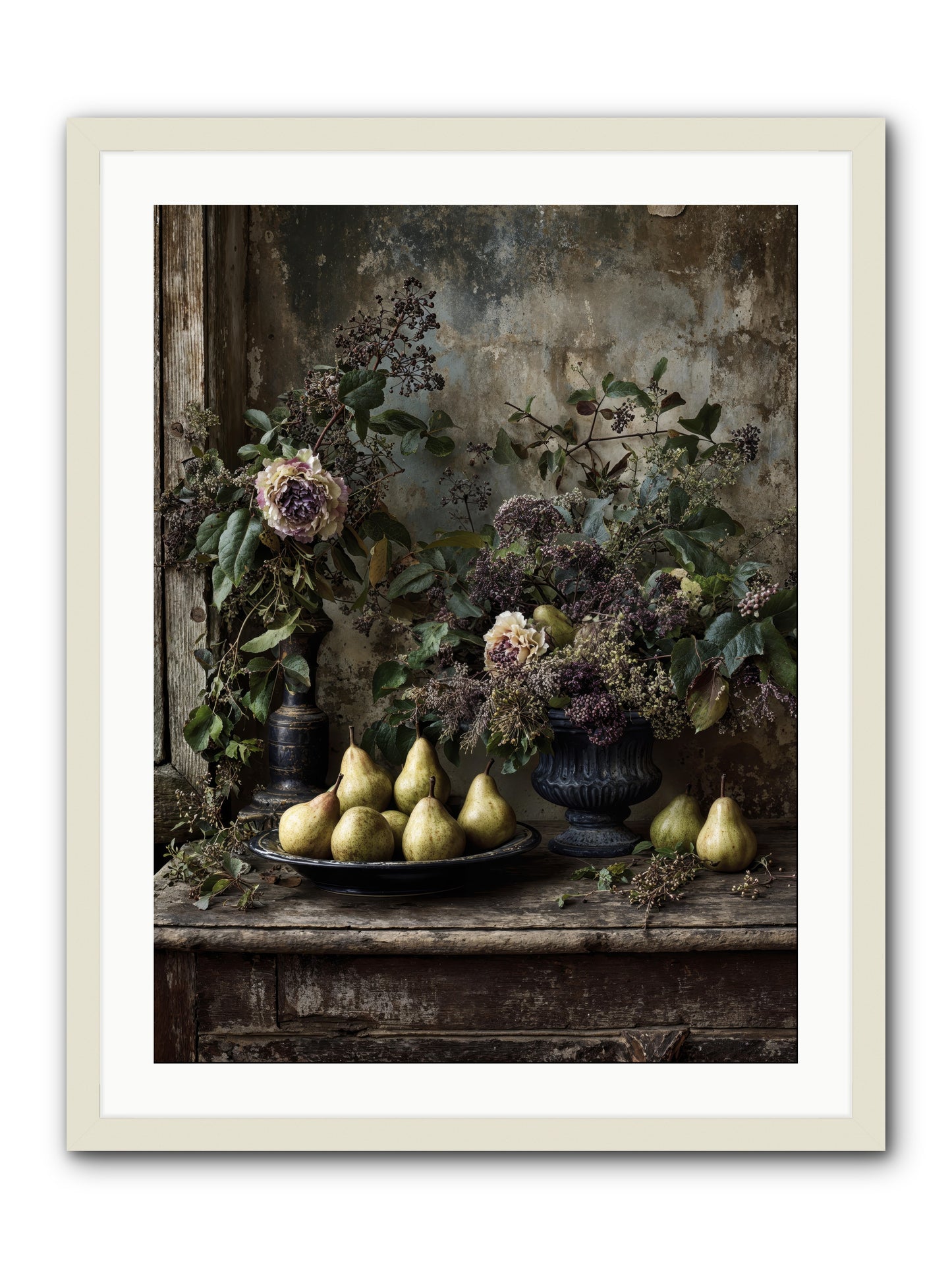 Goldlit -- Framed Print - White 24x32