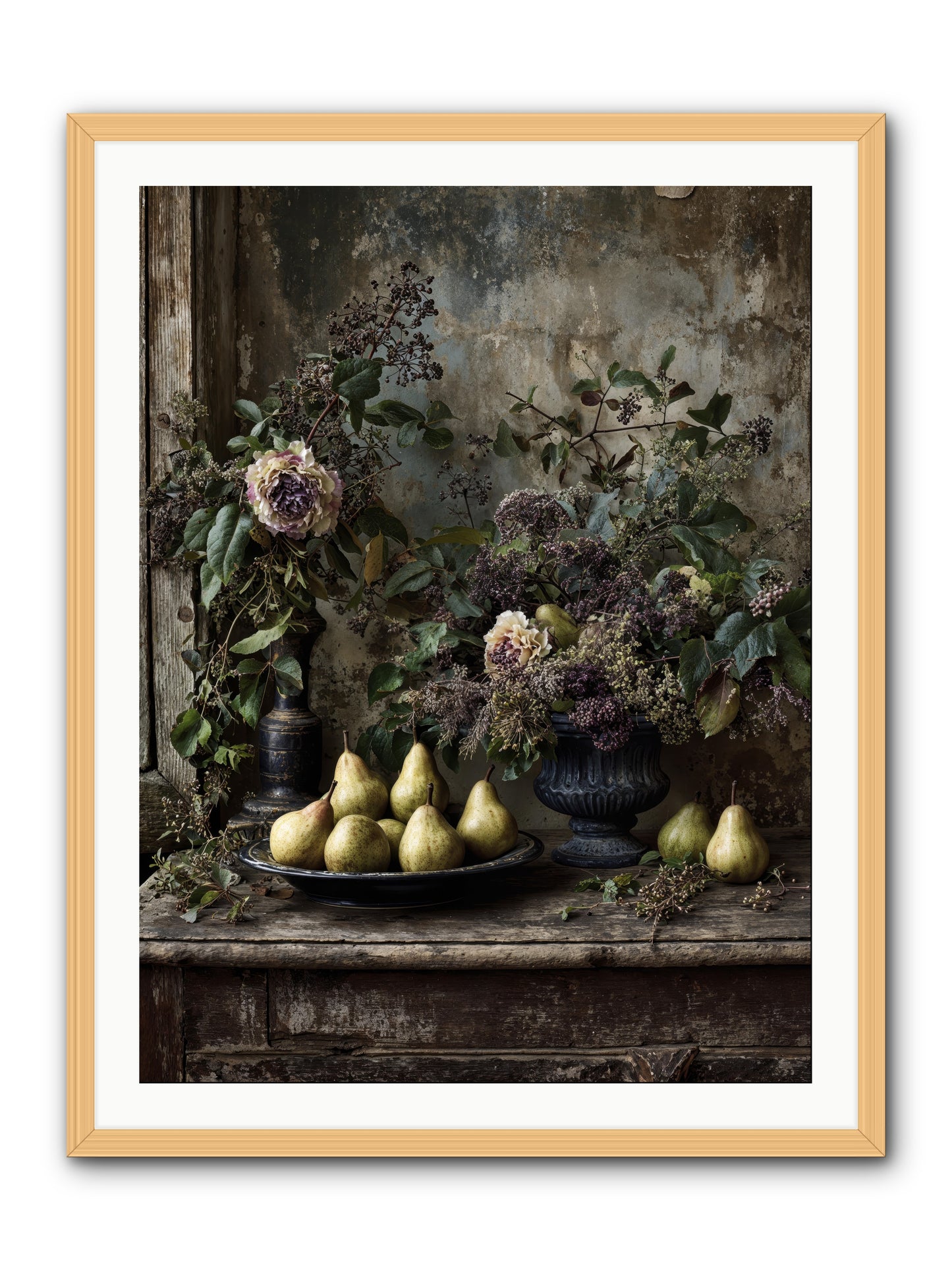 Goldlit -- Framed Print - Natural 30x40