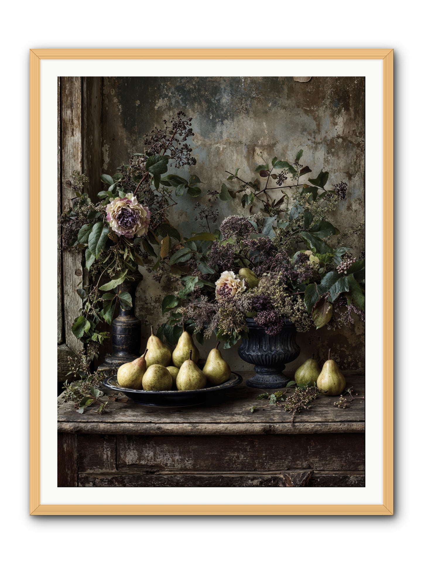 Goldlit -- Framed Print - Natural 36x48