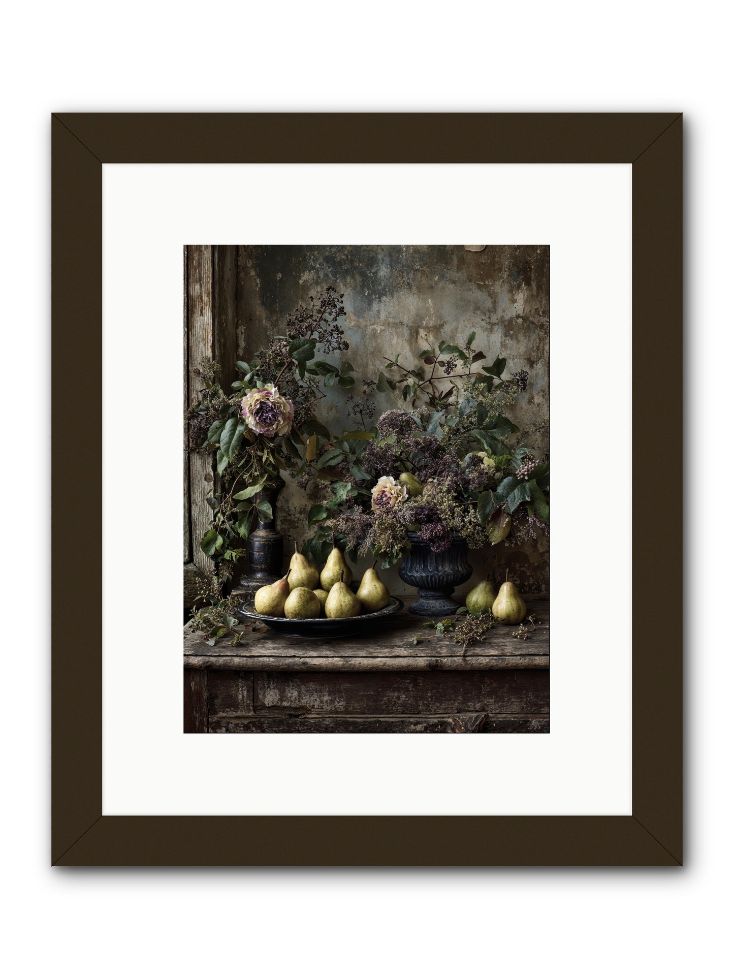 Goldlit -- Framed Print - Black 9x12