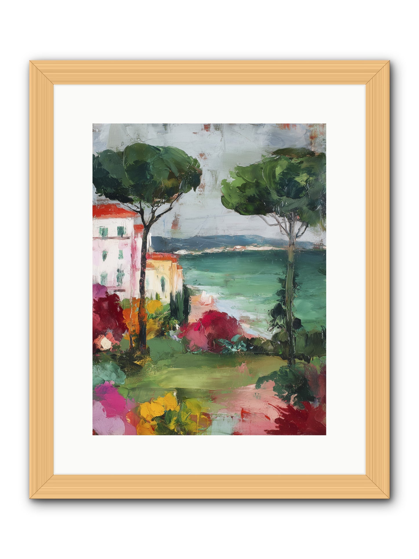 Gossamer Evenings  -- Framed Print - Natural 12x16