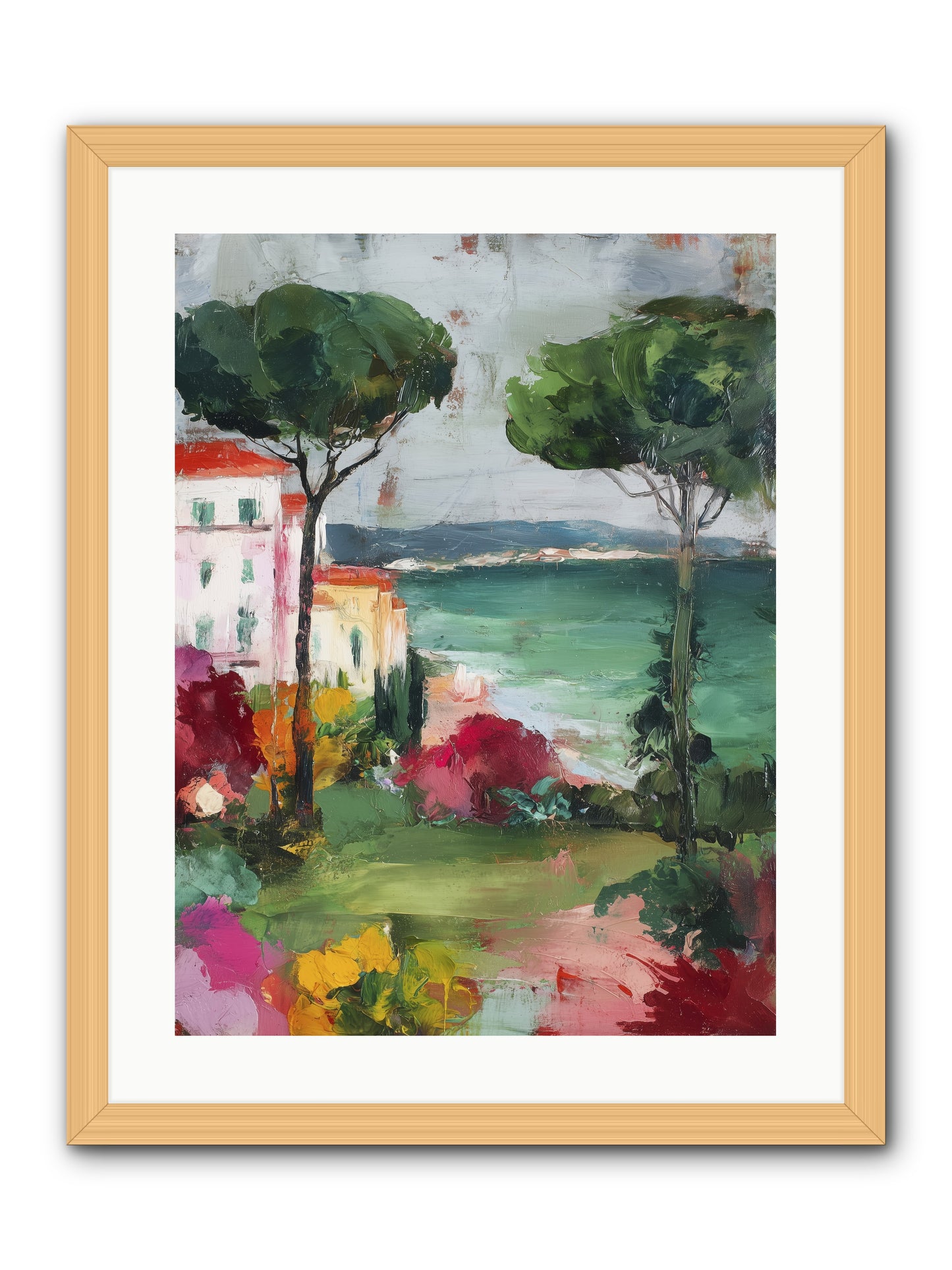 Gossamer Evenings  -- Framed Print - Natural 18x24