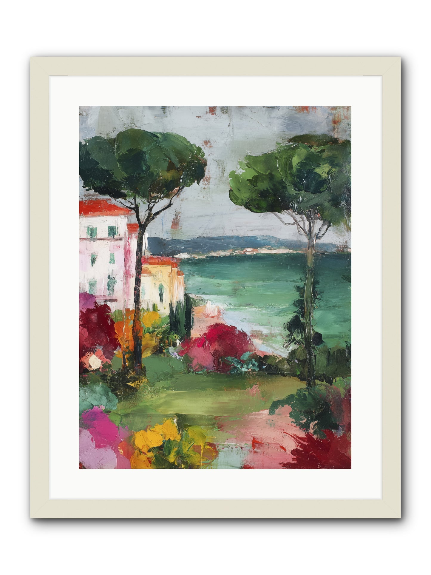 Gossamer Evenings  -- Framed Print - White 18x24