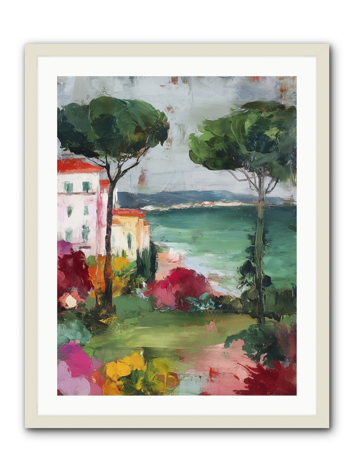 Gossamer Evenings  -- Framed Print - White 24x32