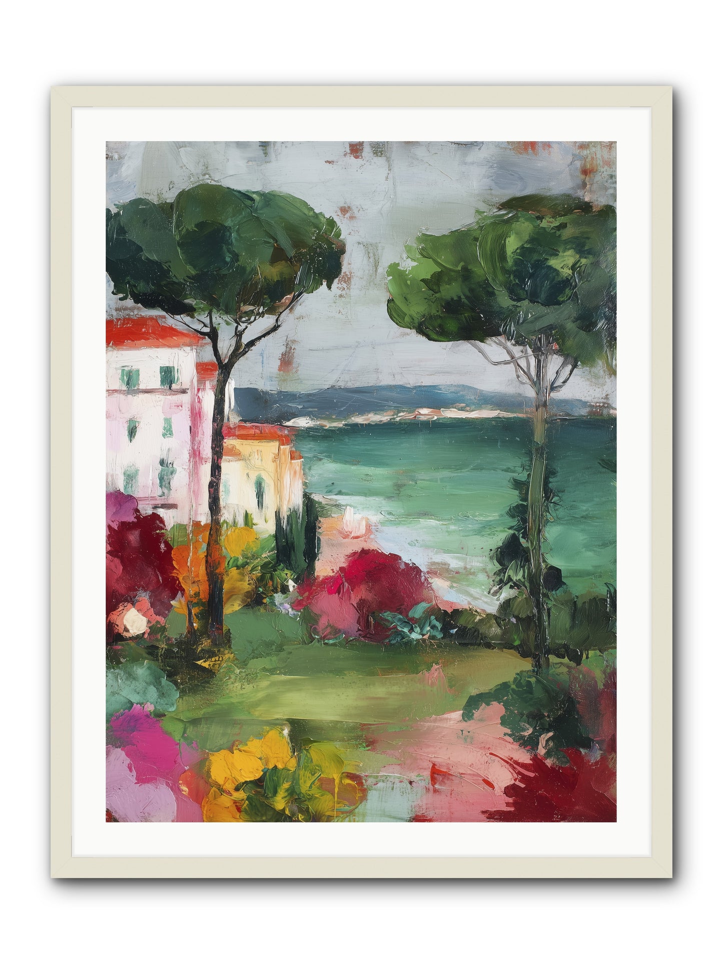 Gossamer Evenings  -- Framed Print - White 30x40