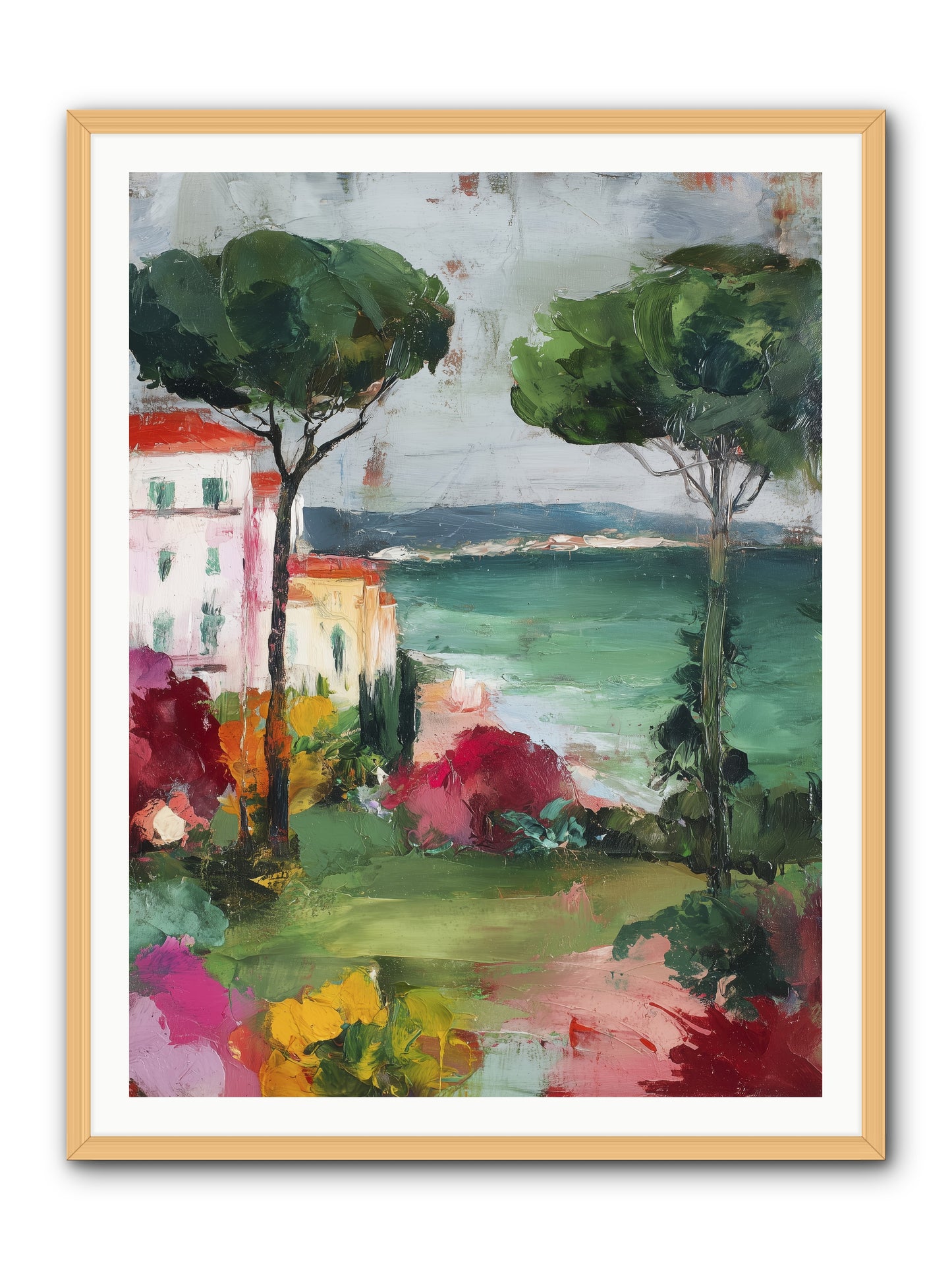 Gossamer Evenings  -- Framed Print - Natural 36x48