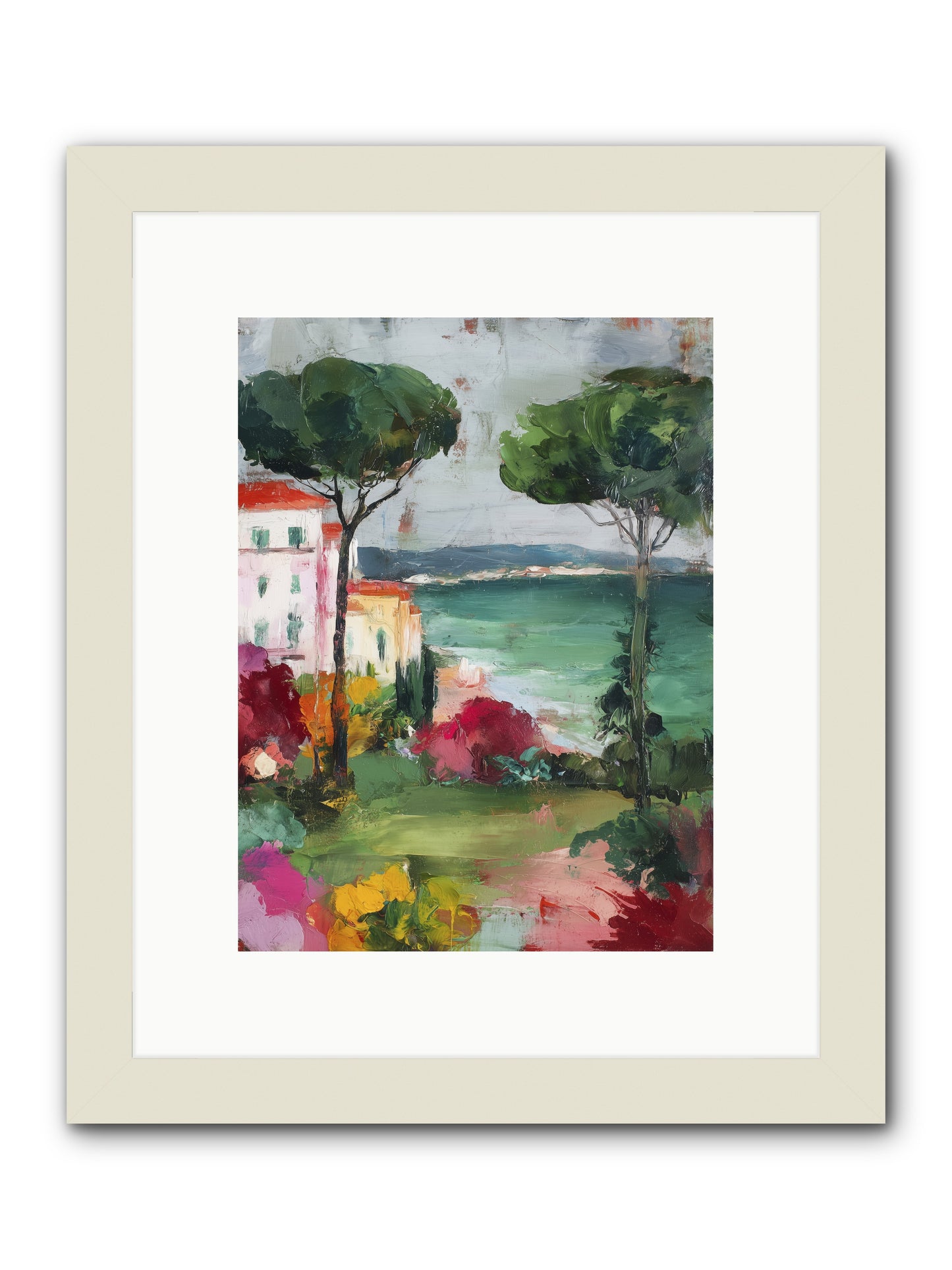 Gossamer Evenings  -- Framed Print - White 9x12